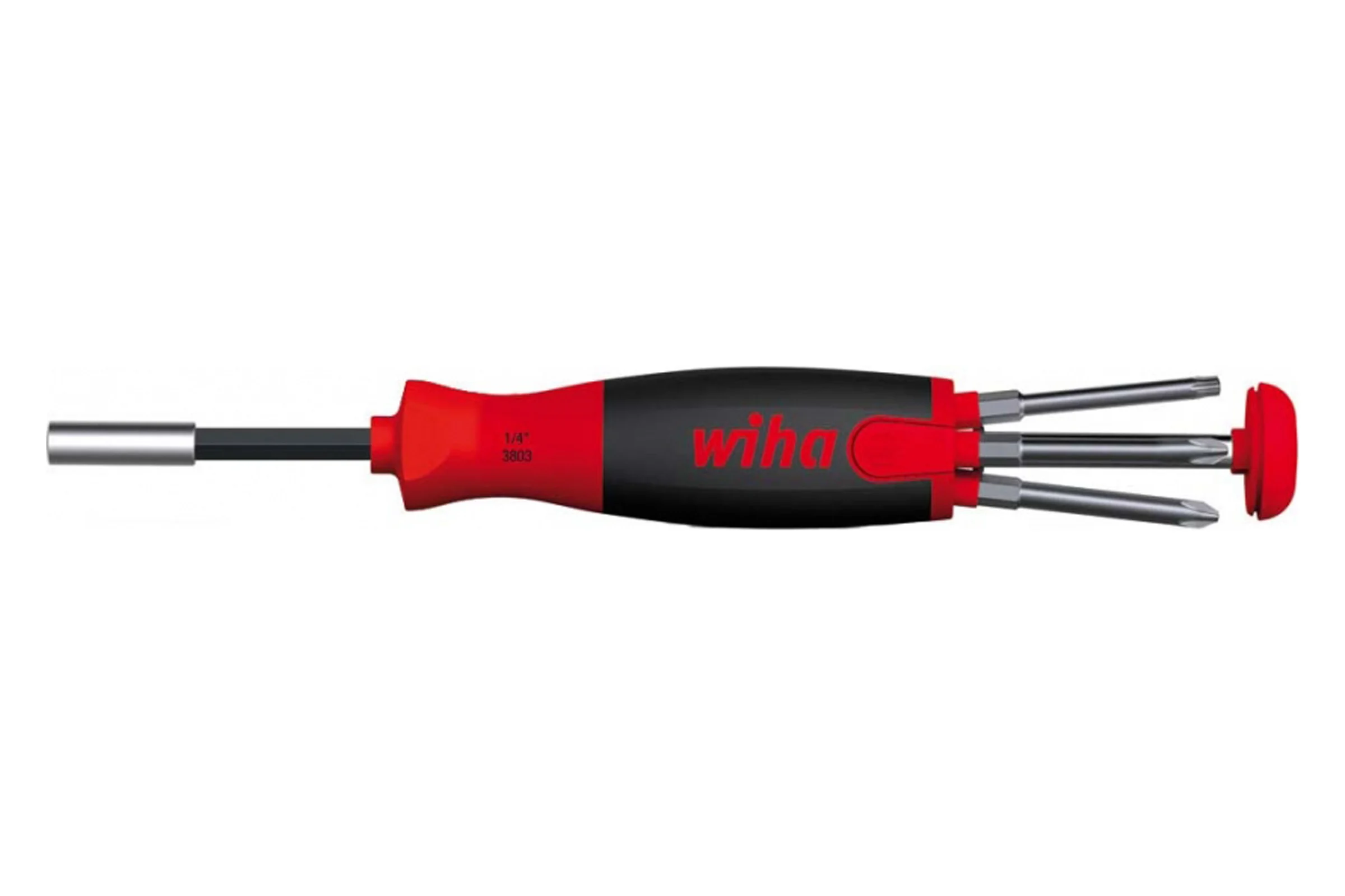 Рукоятка с битами Wiha LiftUp 70 SL/PH/PZ/TORX, магн. 1/4", 3803-01021, 6 предметов 38589