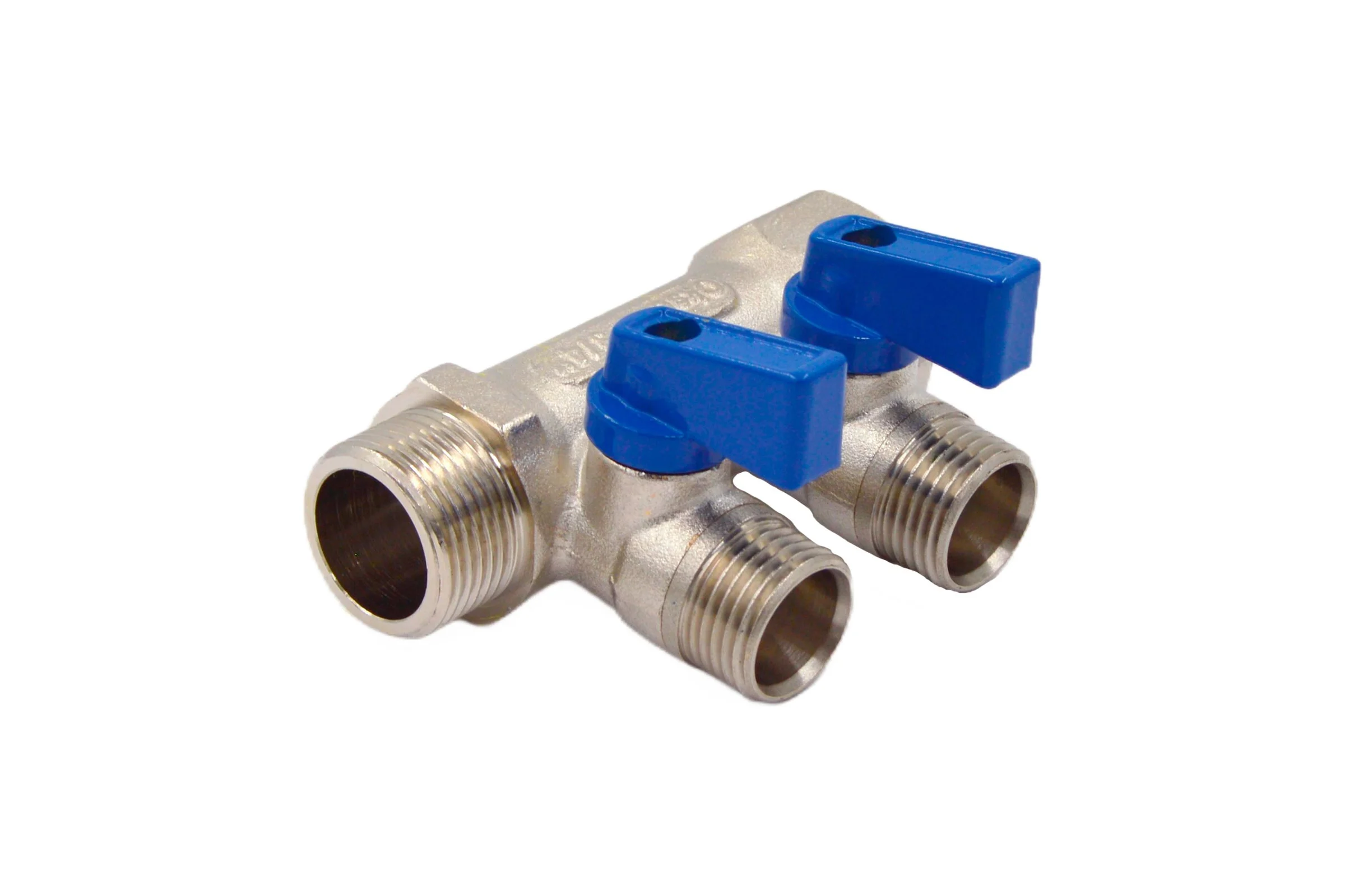 Коллекторы с шаровыми клапанами Okseler 3/4x1/2НР, 2 выхода oks00401