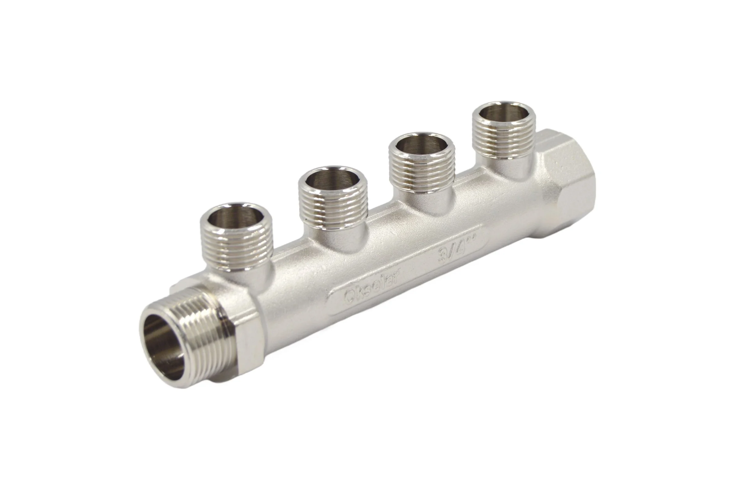 Коллекторы латунные Okseler 3/4x1/2НР 4 выхода oks00371