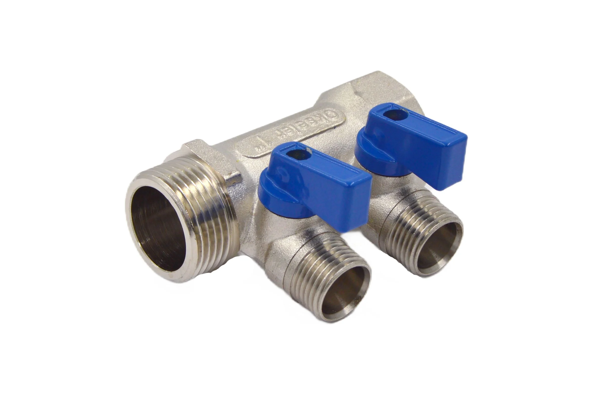 Коллекторы с шаровыми клапанами Okseler 1x1/2НР, 2 выхода oks00404