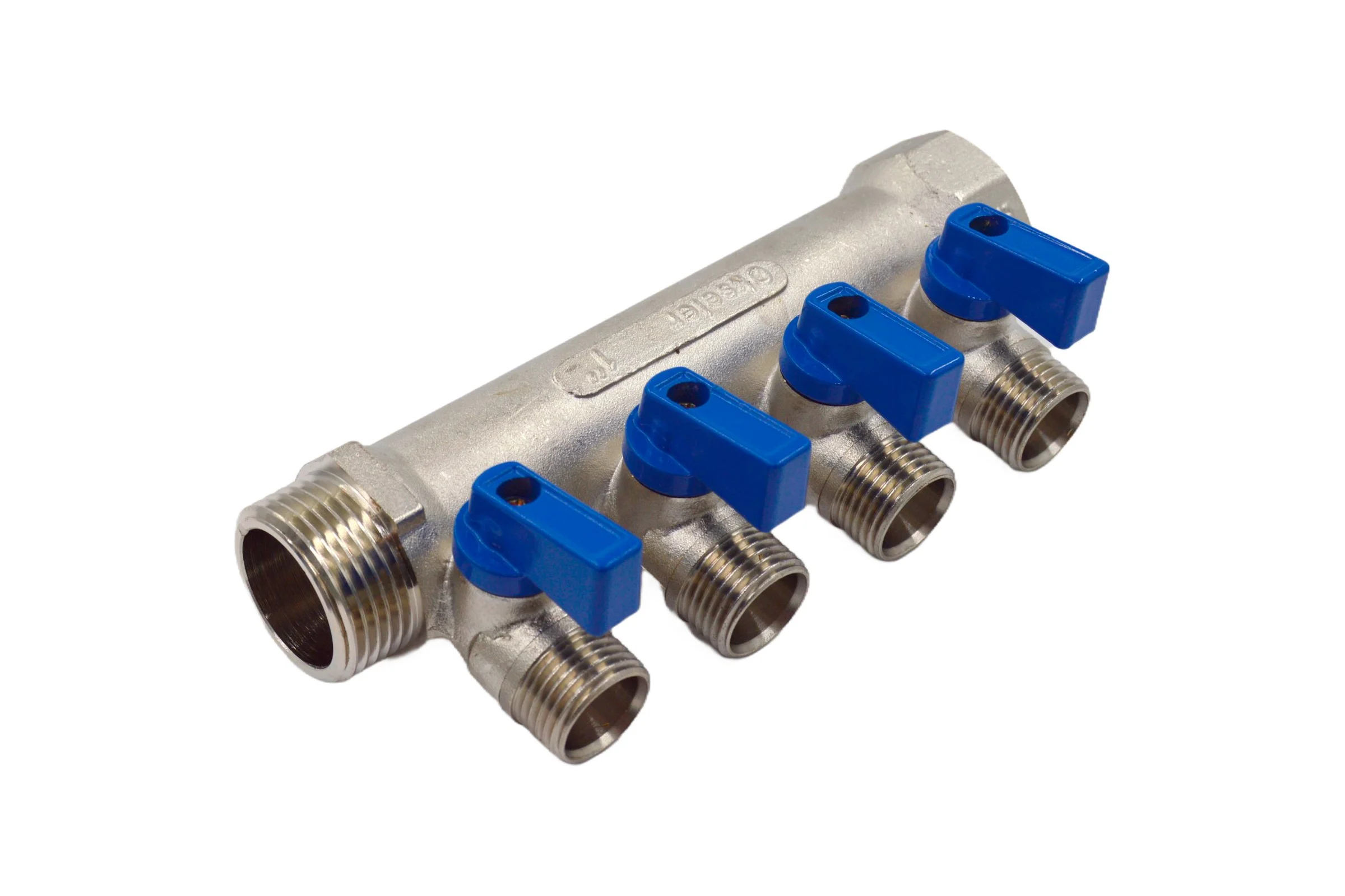 Коллекторы с шаровыми клапанами Okseler 1x1/2НР, 4 выхода oks00406