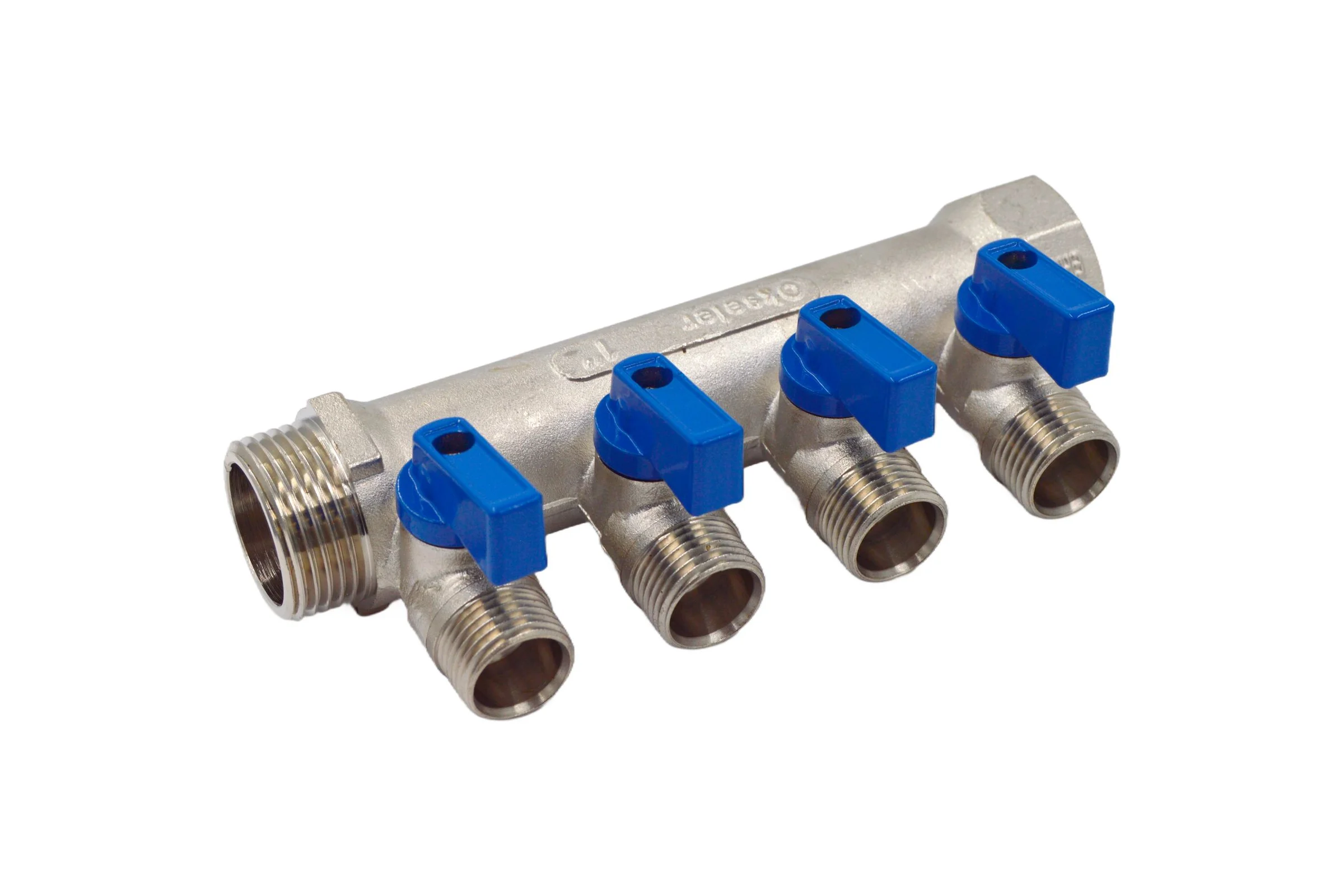 Коллекторы с шаровыми клапанами Okseler 1x1/2НР, 4 выхода oks00406