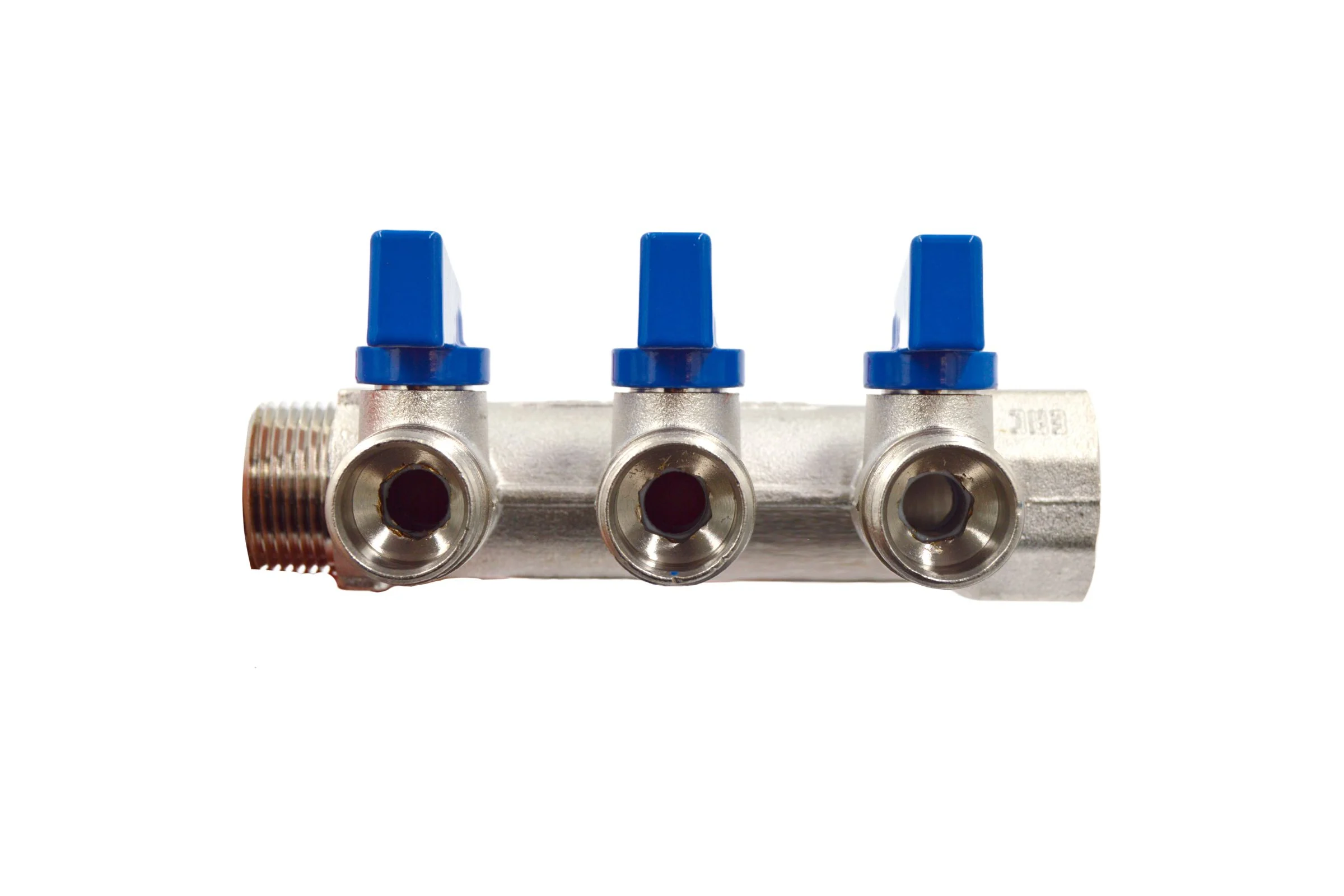 Коллекторы с шаровыми клапанами Okseler 3/4x1/2НР, 3 выхода oks00402