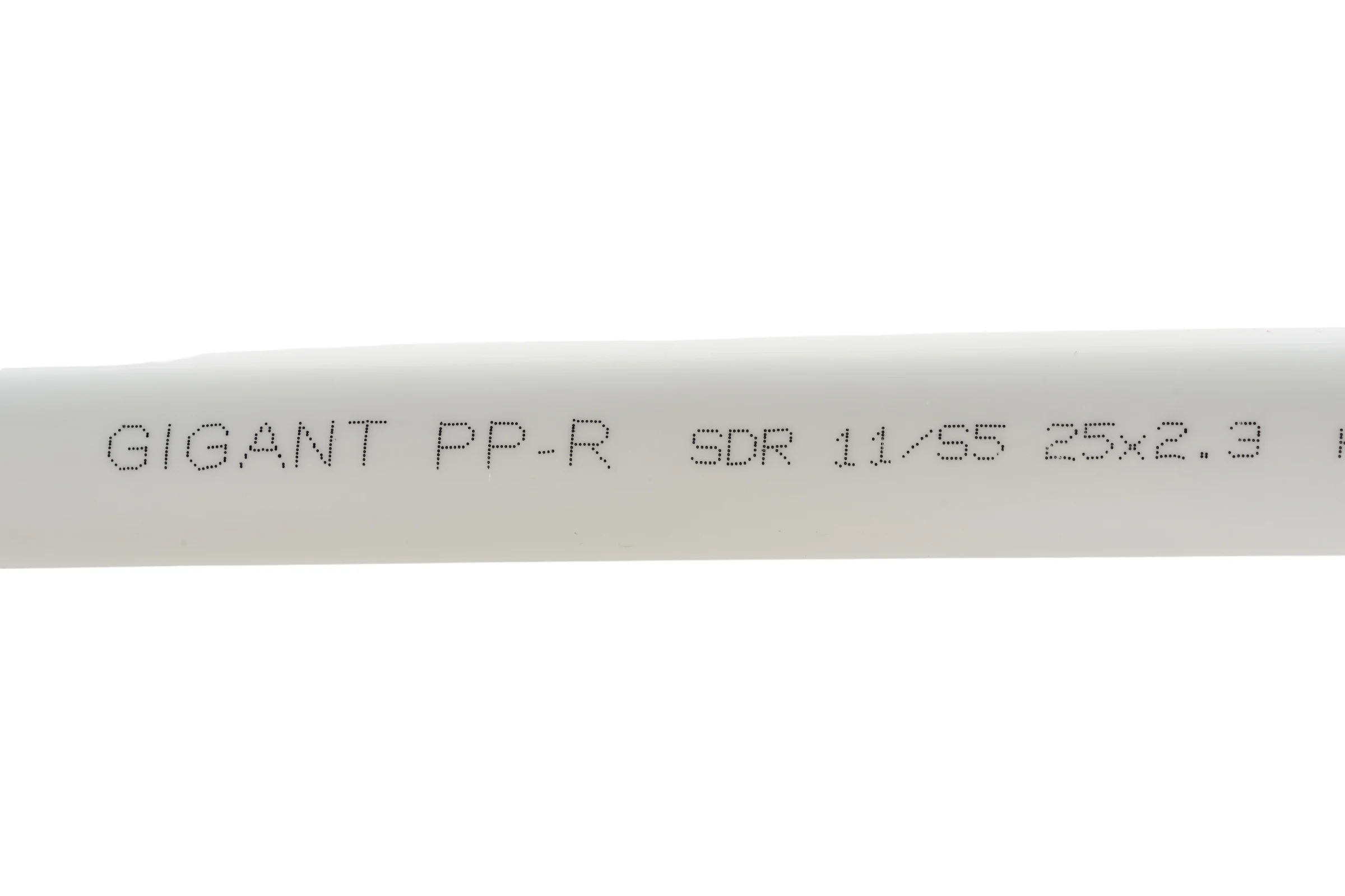 Труба Gigant PP-R белая PN10, Т 20 °С, 25x2.3 мм, 2 м GSG-2