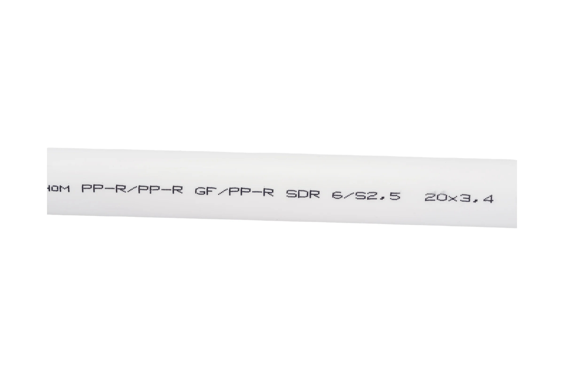 Труба Gigant PP-R белая, армированная стекловолокном SDR 6 (PN 25) 20x3.4 мм, 2 м GSG-7