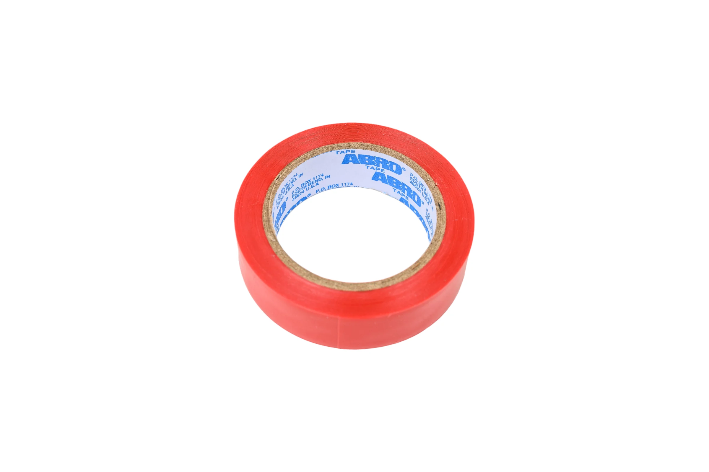 Изолента ABRO ПВХ, красная, устойчива к растяжению, 15 мм х 9,1 м ET-912-15-9-RED-RW