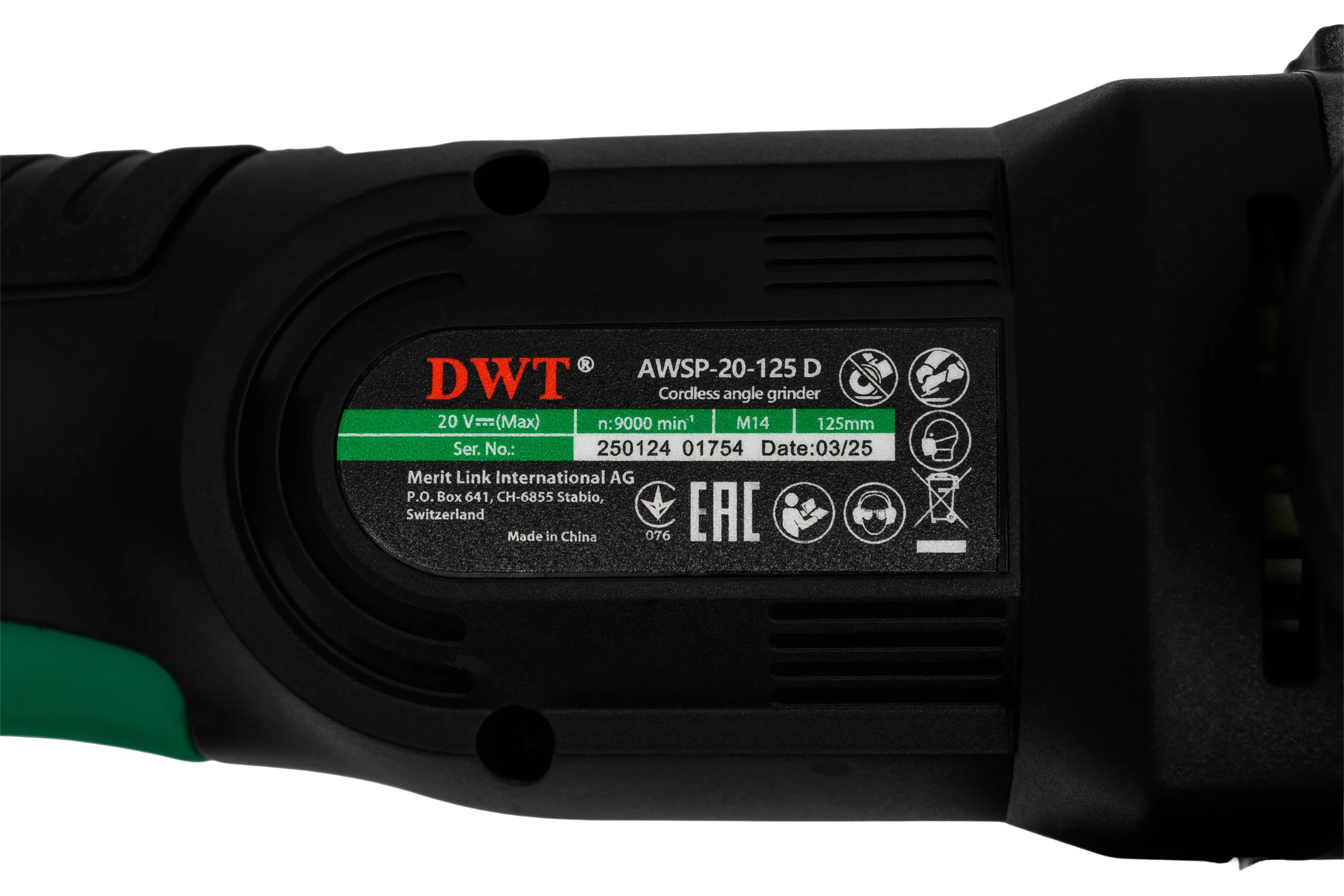 Бесщеточная аккумуляторная УШМ DWT AWSP-20-125 D-4C2 BMC
