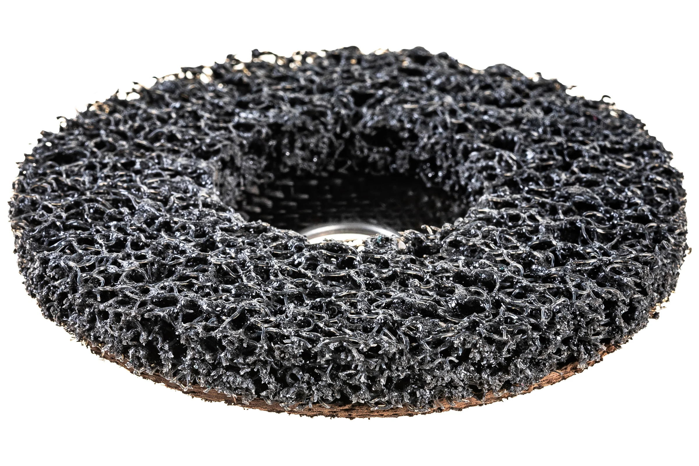 Диск зачистной Clean Strip Black 127х22 мм с фибровой оправкой BlackFox 12540