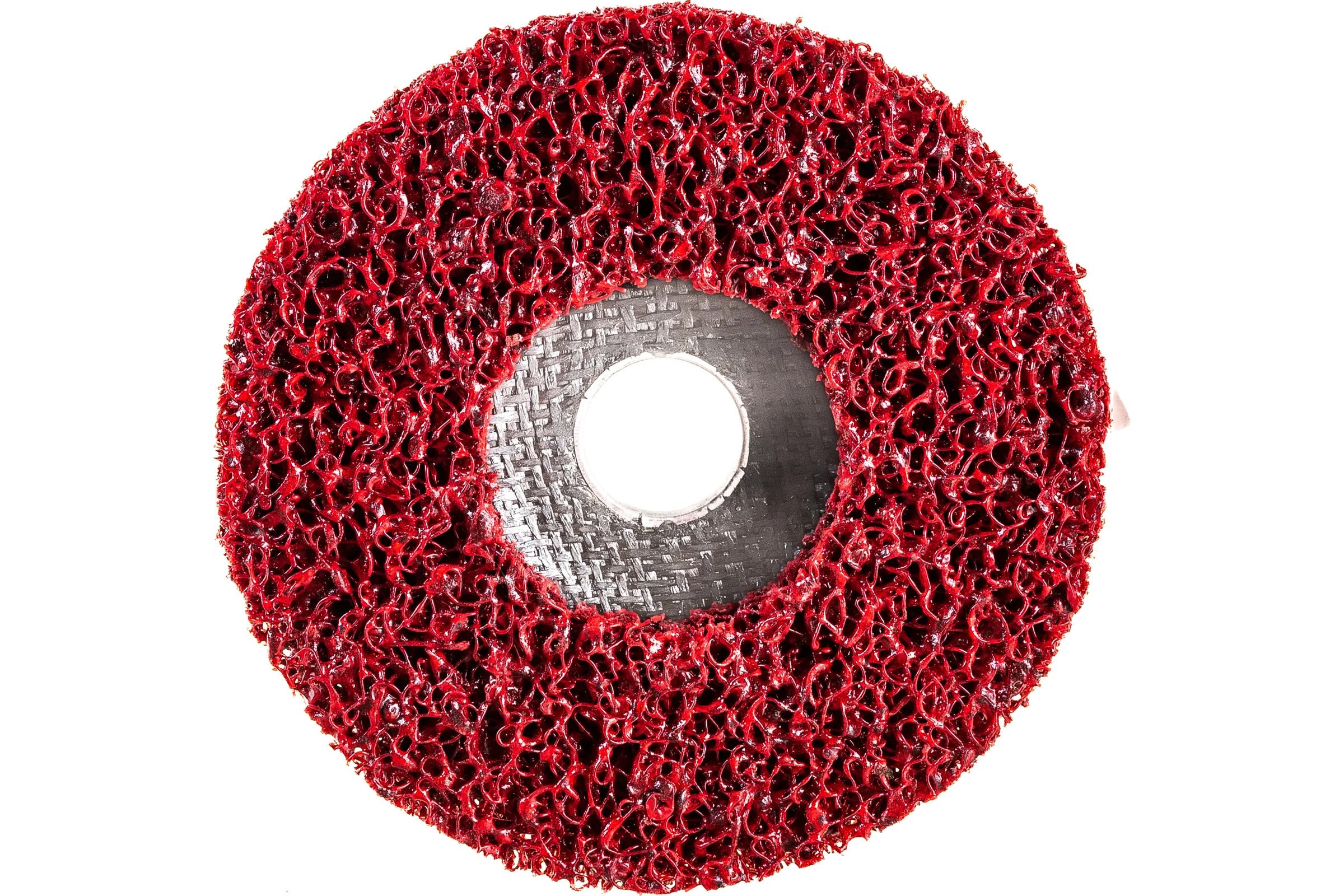 Диск зачистной Clean Strip Red 127х22 мм с фибровой оправкой BlackFox 12580