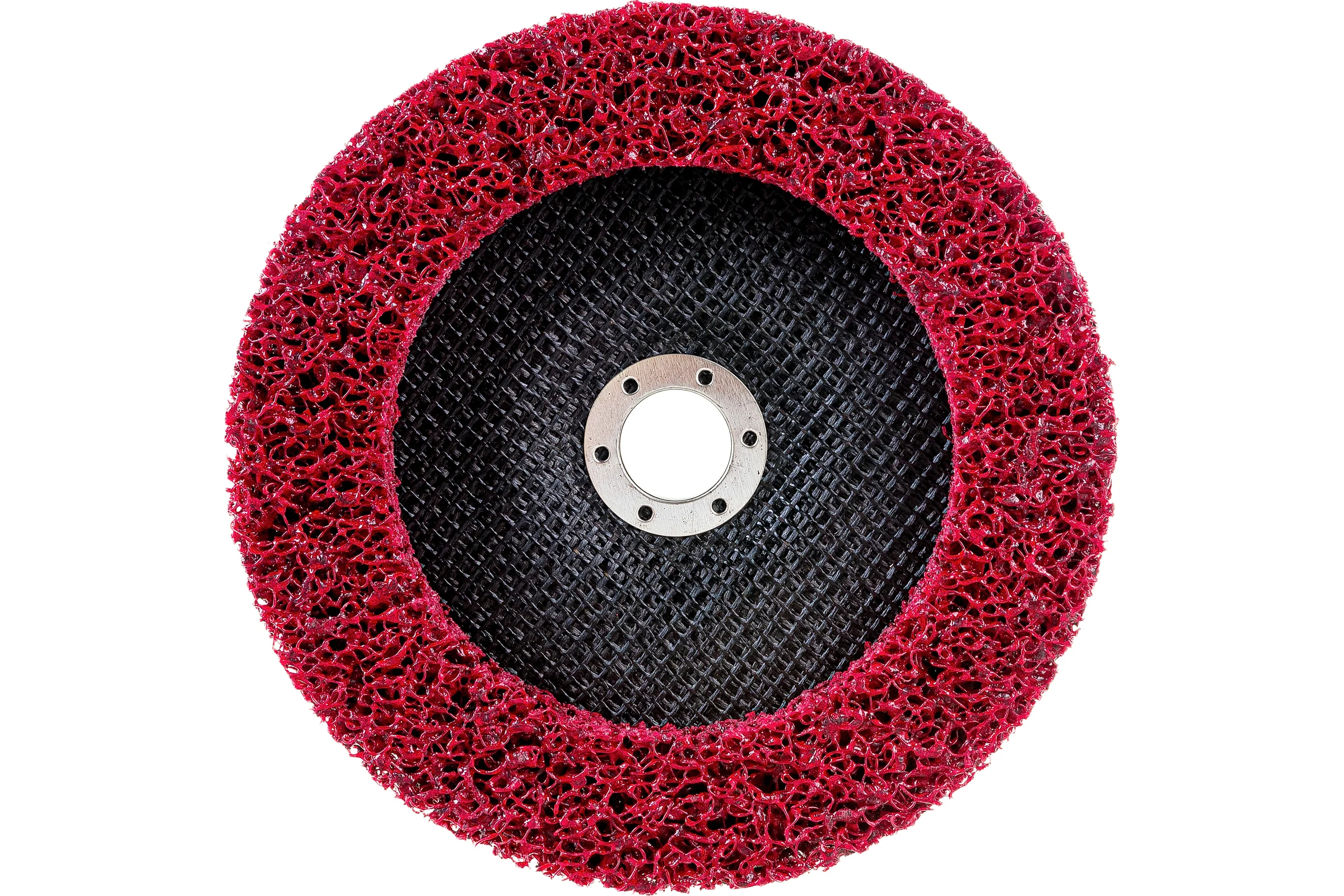 Диск зачистной Clean Strip Red 178х22 мм с фибровой оправкой BlackFox 12585