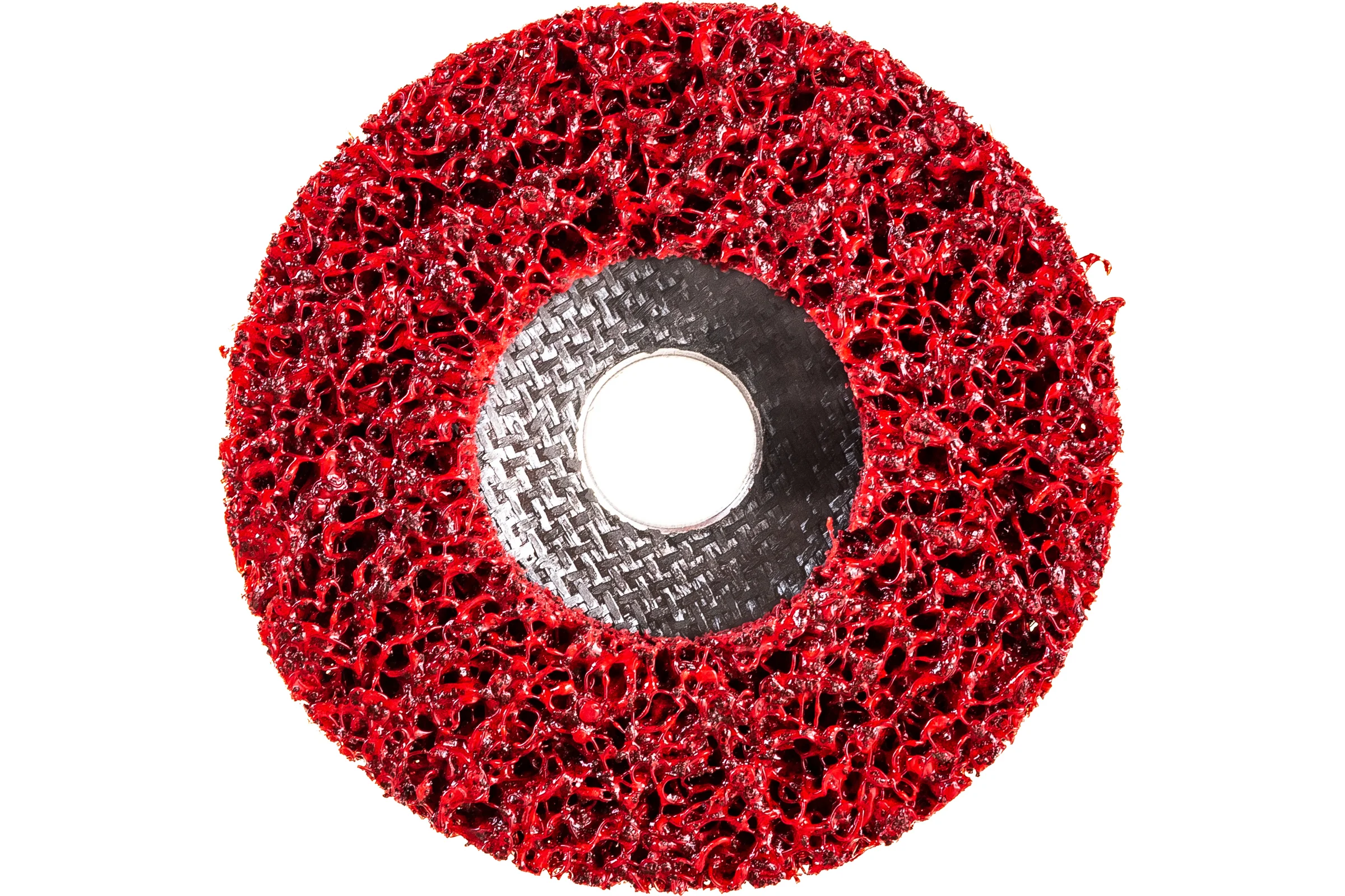 Диск зачистной Clean Strip Red 115х22 мм с фибровой оправкой BlackFox 12575