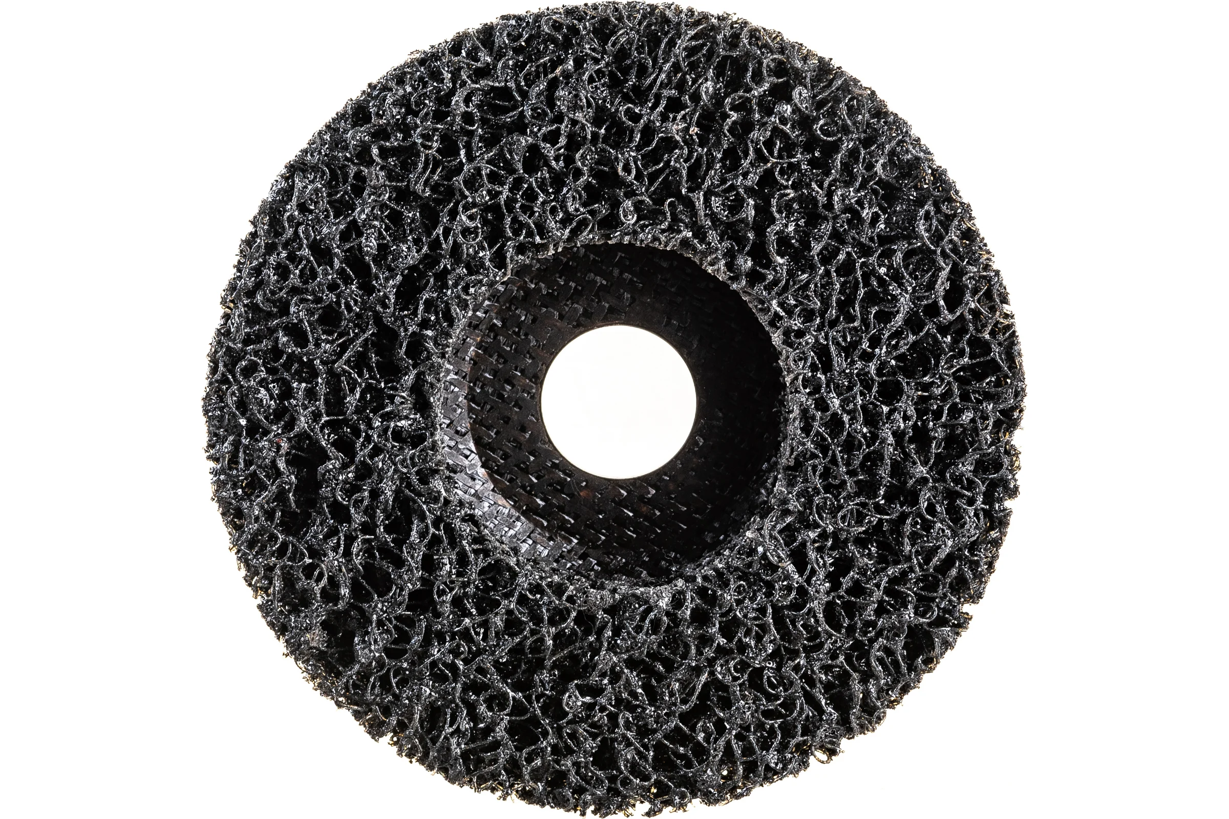 Диск зачистной Clean Strip Black 115х22 мм с фибровой оправкой BlackFox 12535