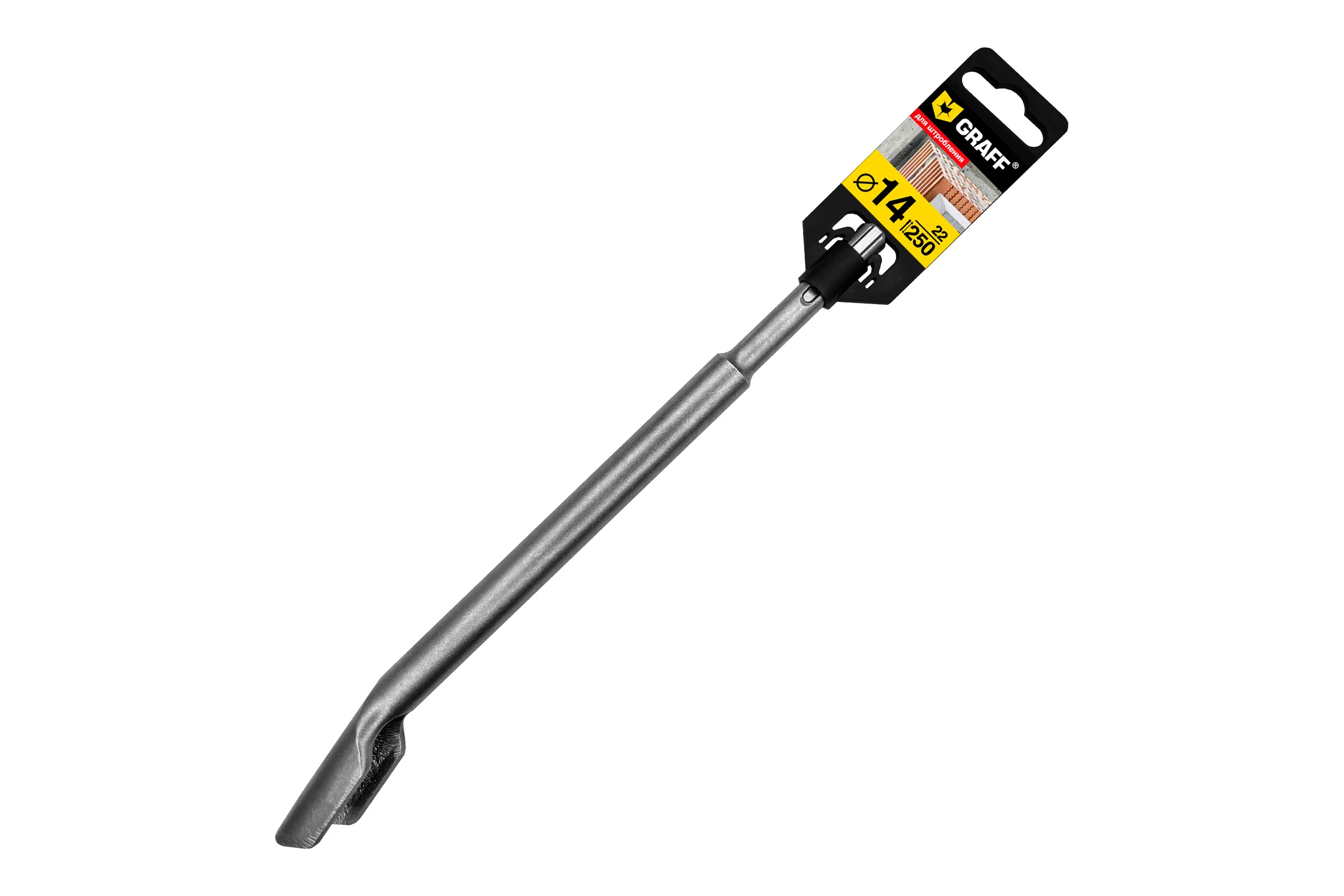 Зубило полукруглое (для штробления) GRAFF 14х250х22 мм SDS-plus 61425022