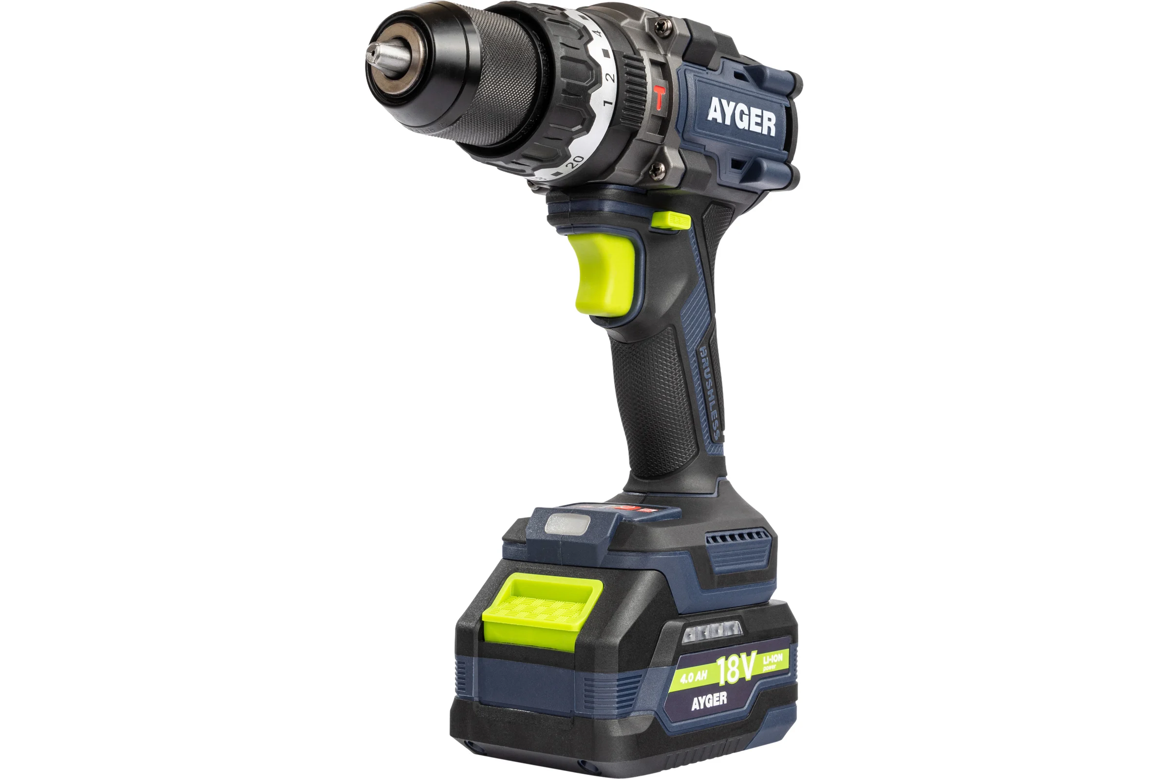 Аккумуляторный бесщеточный ударный шуруповерт AYGER AP20BL4-160