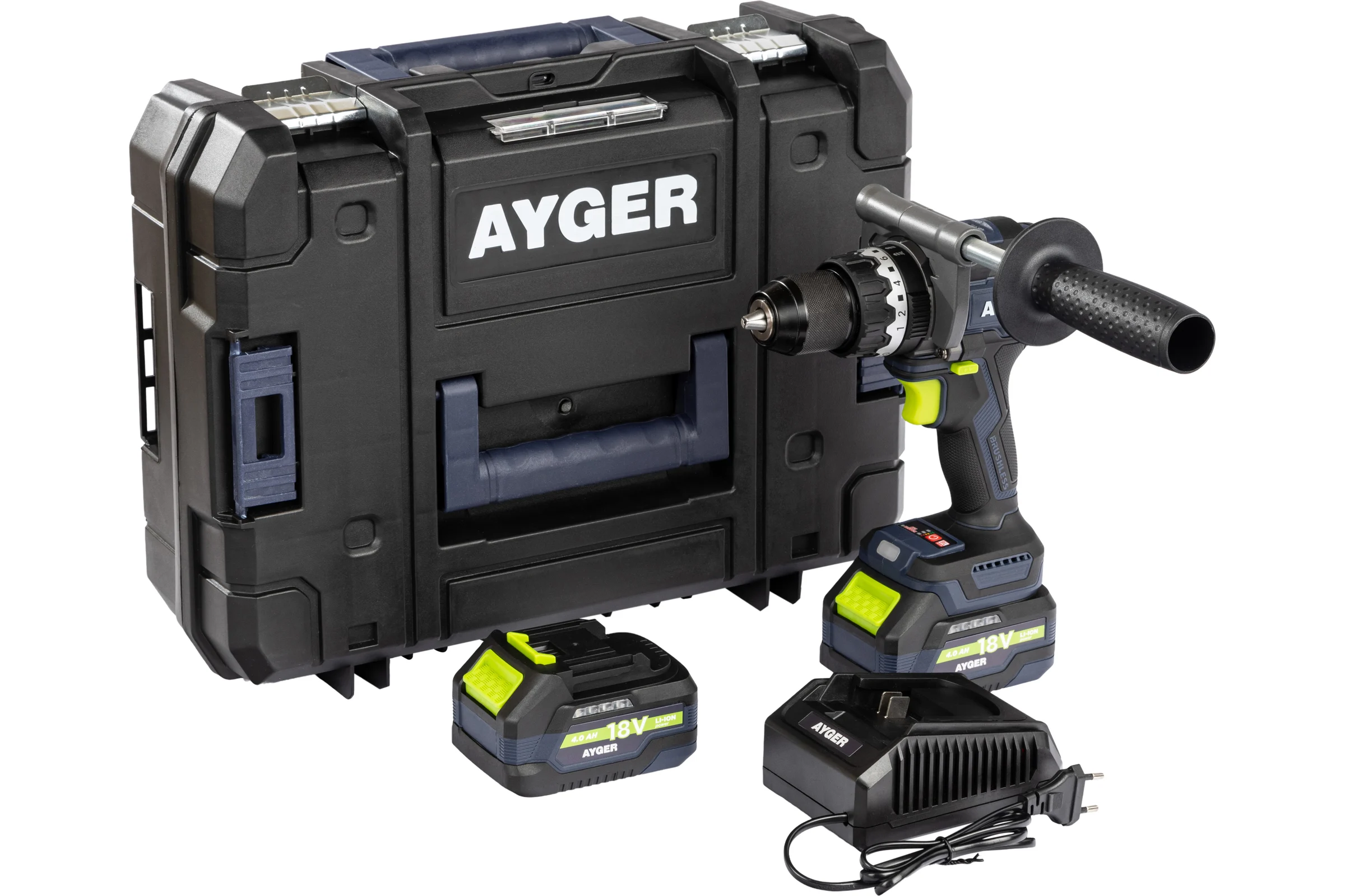 Аккумуляторный бесщеточный ударный шуруповерт AYGER AP20BL4-160