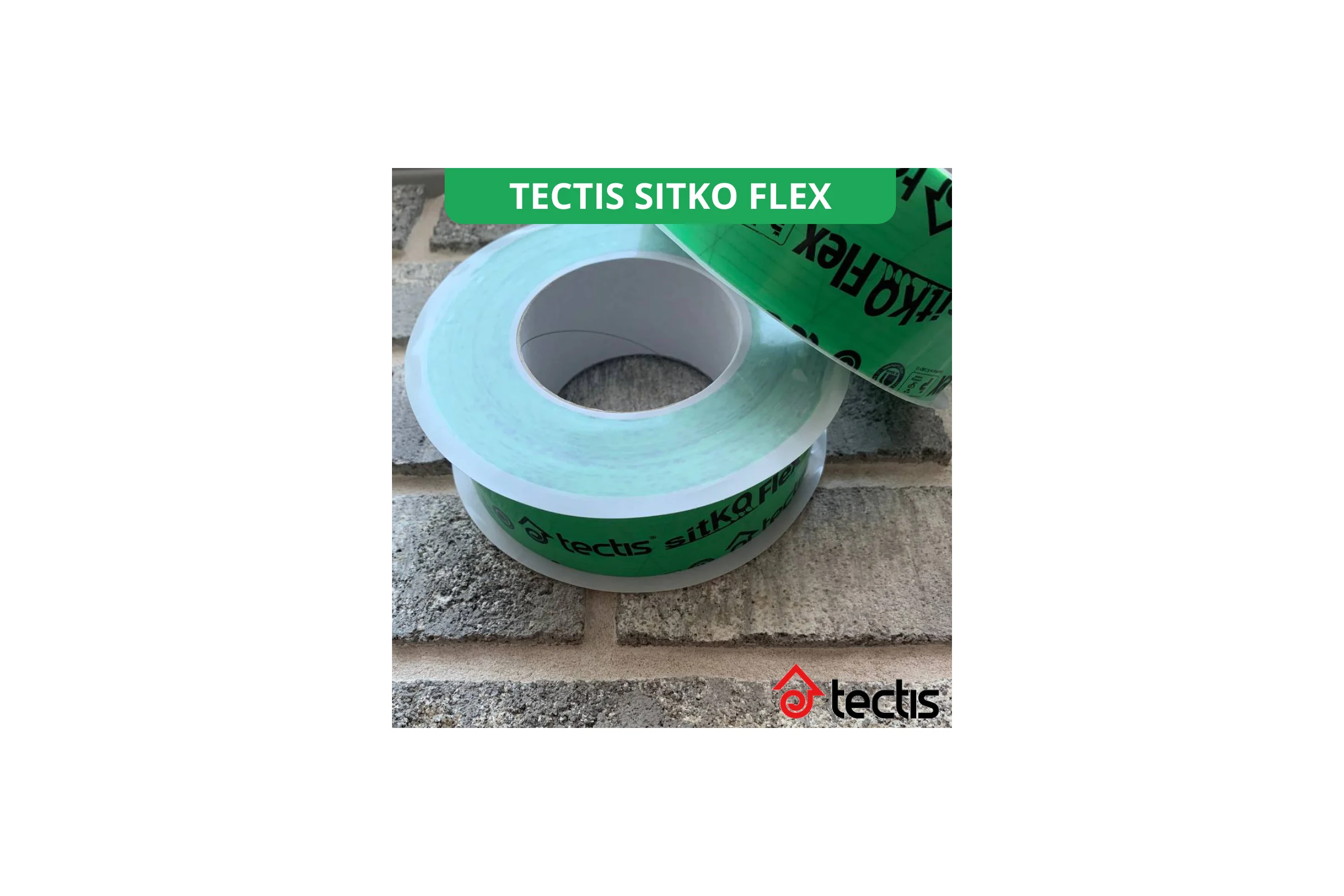 Армированная клейкая лента для склейки мембраны и пароизоляции Tectis Sitko Flex 50 мм х 25 м 07523