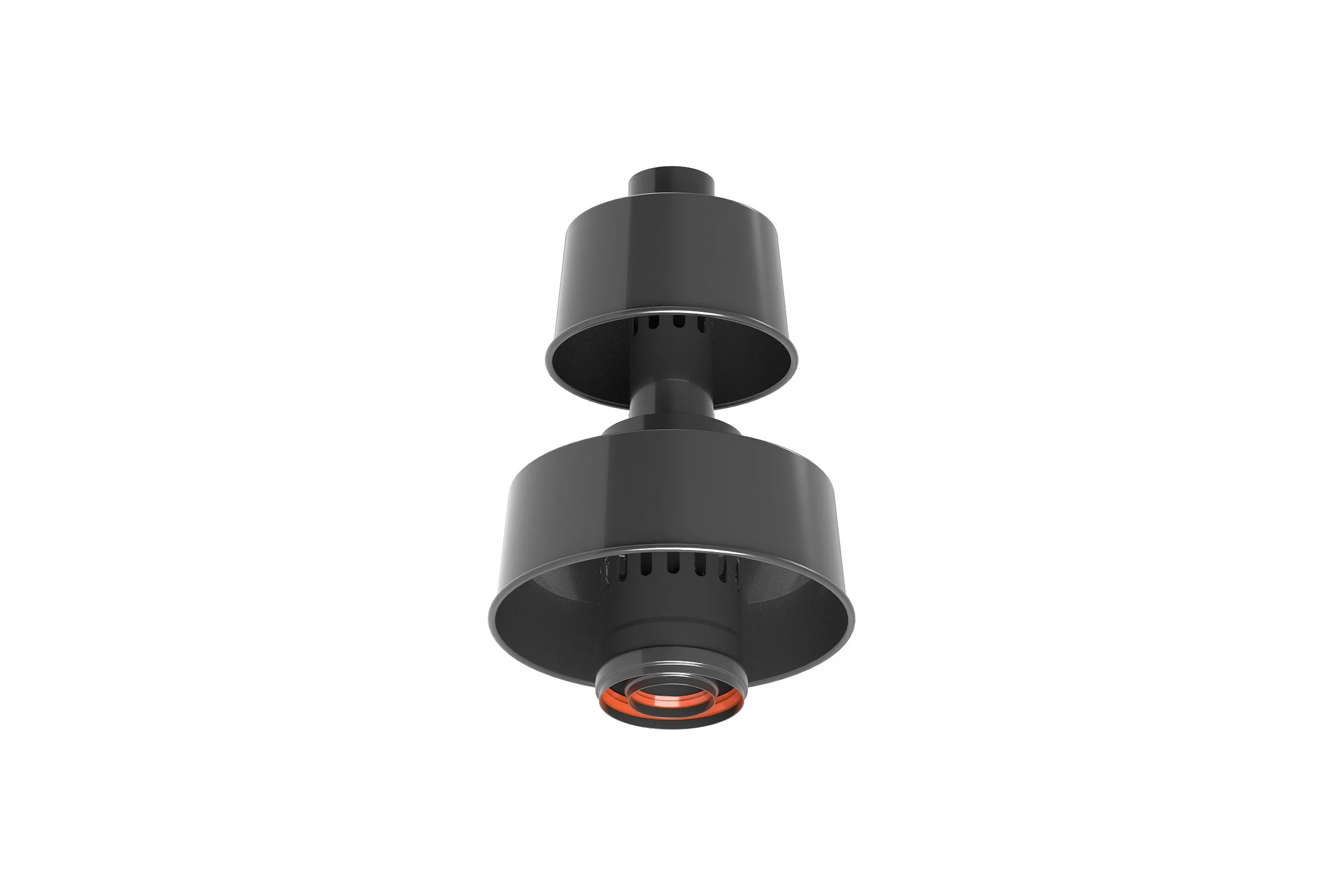 Оголовок с ветрозащитой Okseler D 80/125 ЧЕРНЫЙ oks00091
