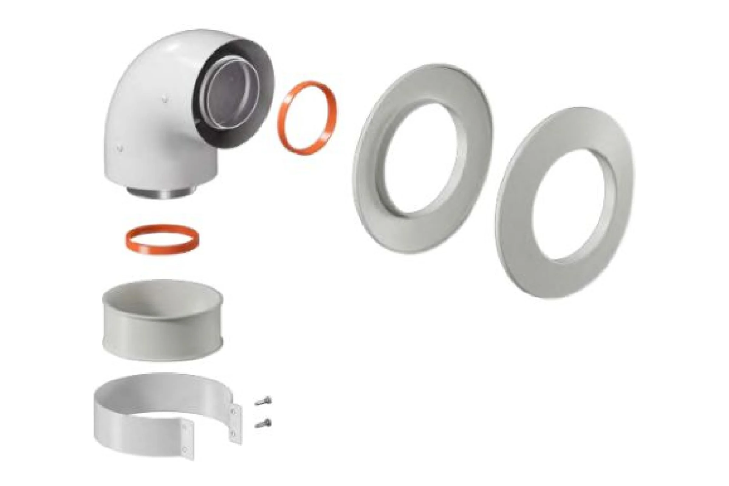 Отвод коаксиальный Okseler 60/100 (Baxi (кроме ECO Nova/Classic), Viessmann, Kiturami, Hubert, Wolf, Haier oks00097