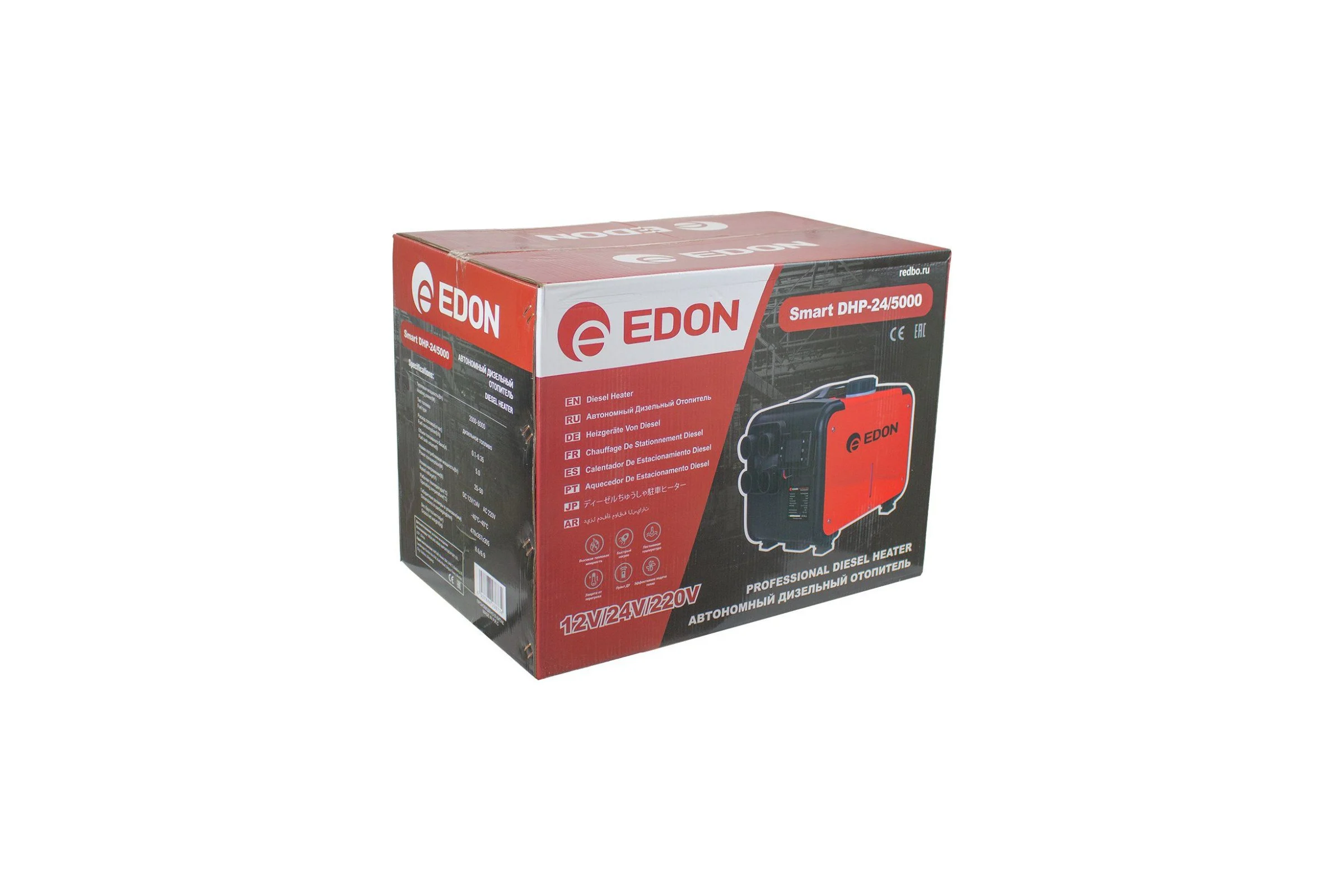Автономный дизельный отопитель EDON Smart DHP-12-24/5000 (12/24В., 220В., 2-8кВт., 5л., дисплей) 29752