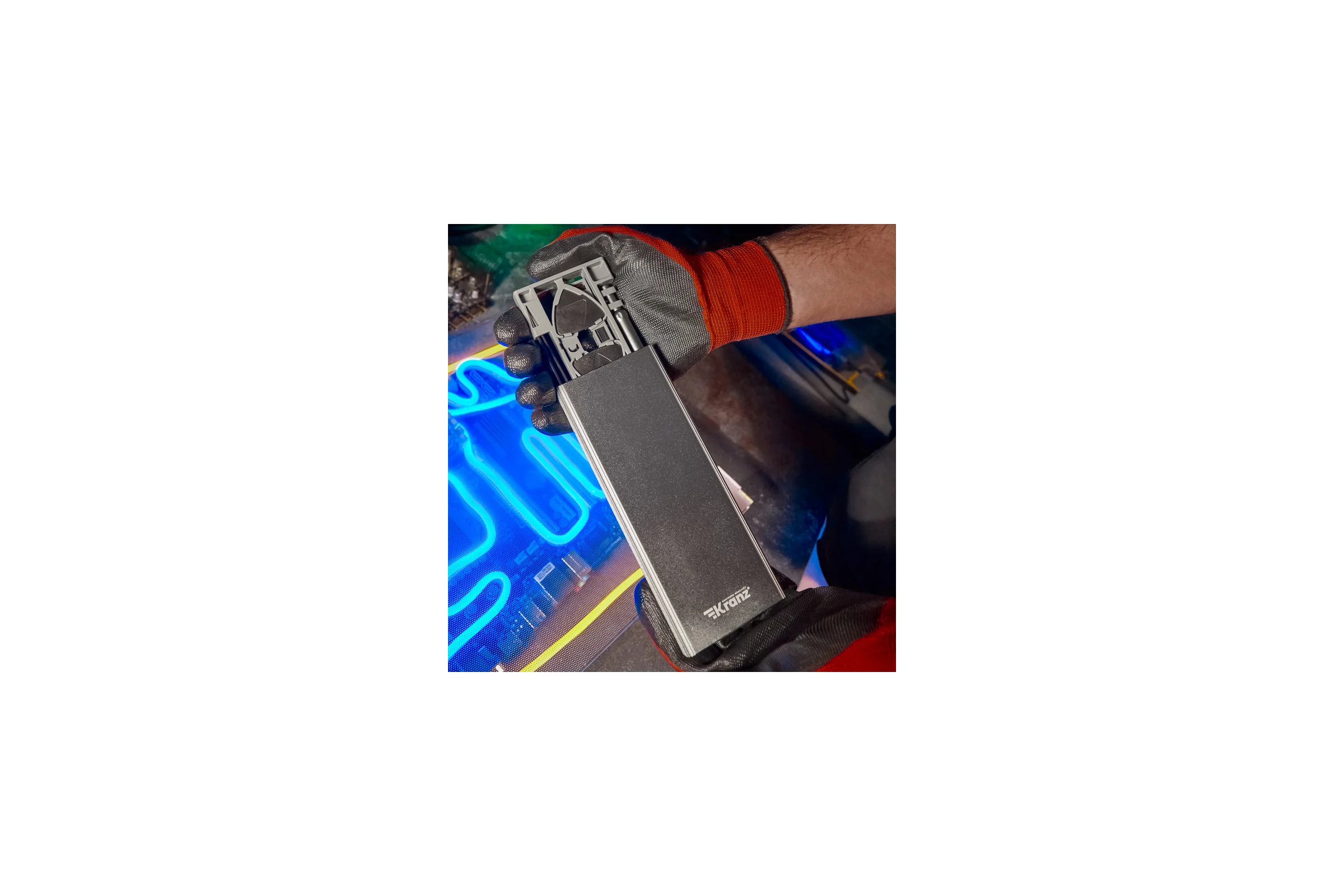 Отвертка с битами для точных работ KRANZ RA-04, сталь S2, 24 предмета KR-12-4754