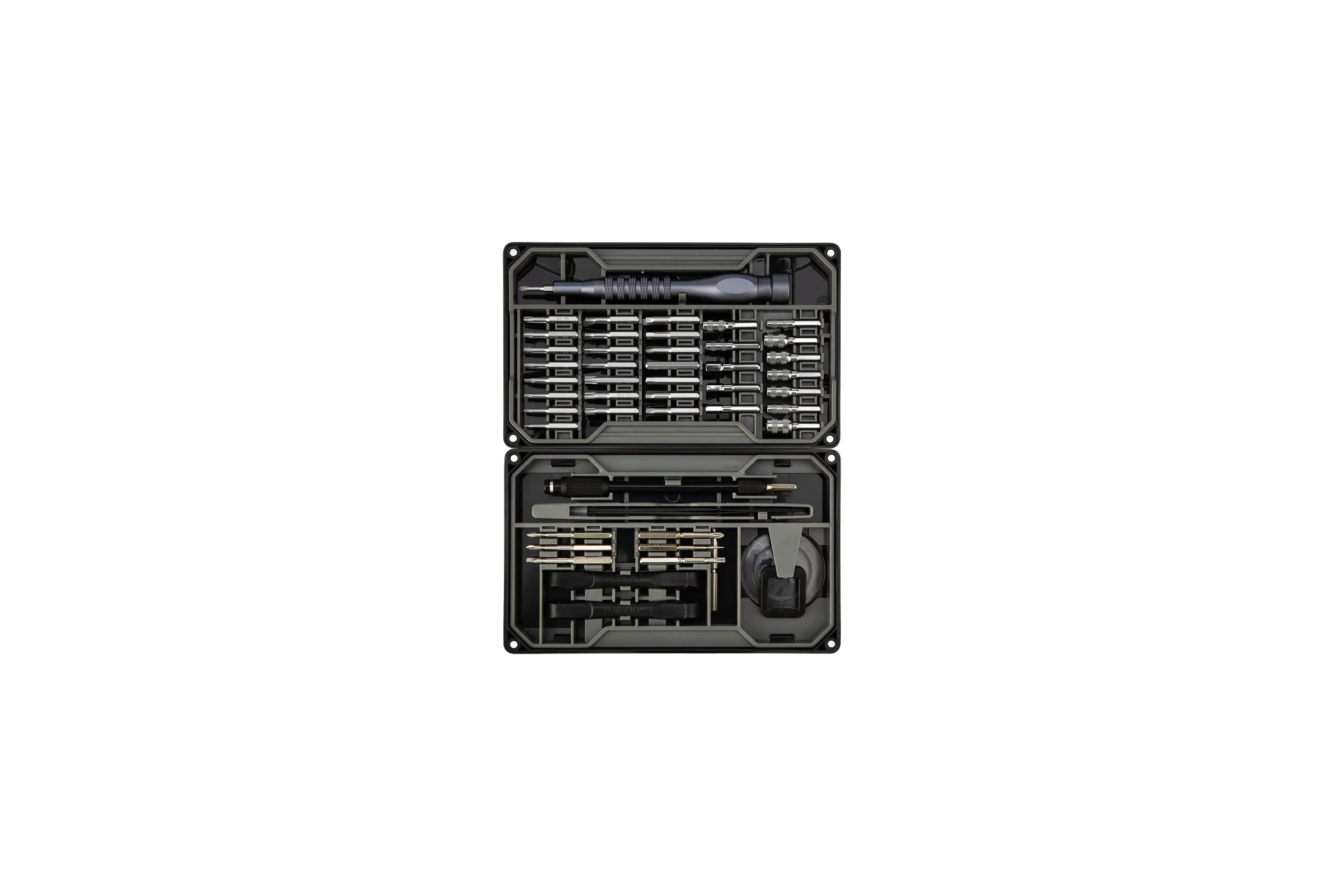 Отвертка с битами для точных работ KRANZ сталь S2, 73 предмета KR-12-4777