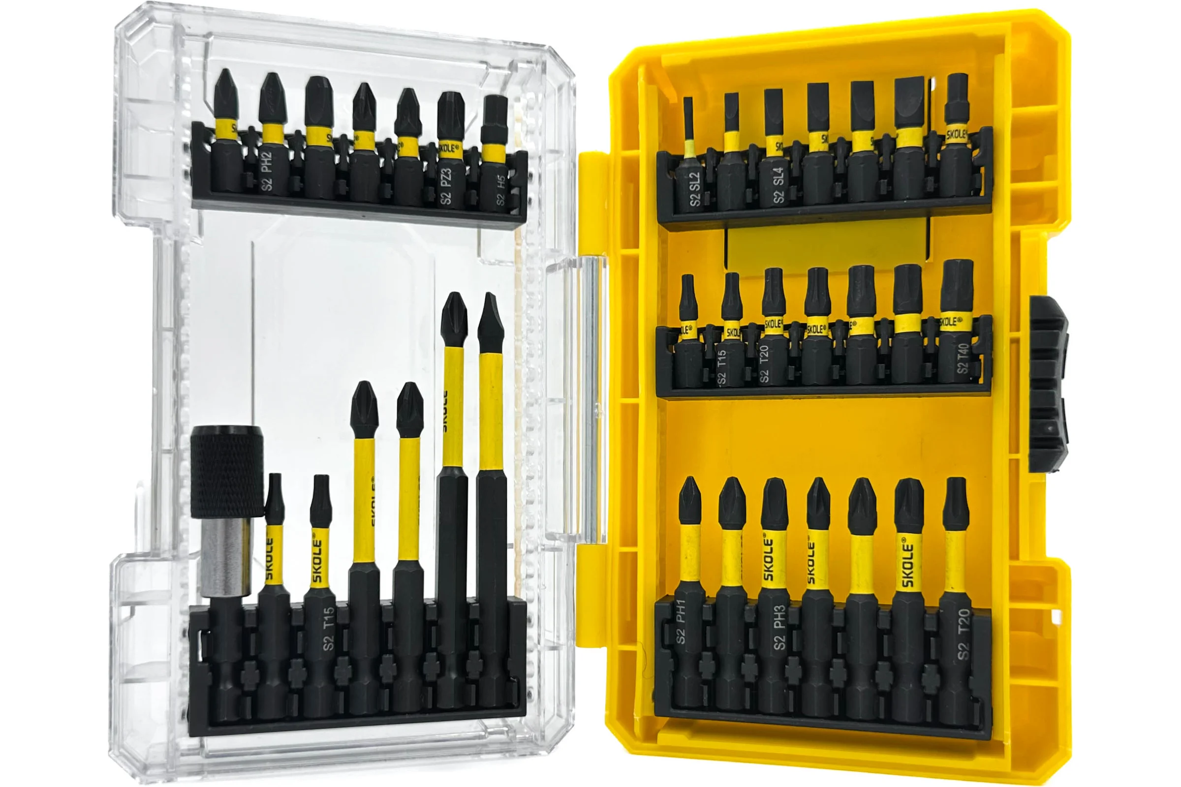 Набор бит SKOLE (BT15) 35PC (35 предметов, S2 сталь) BT15-35PC
