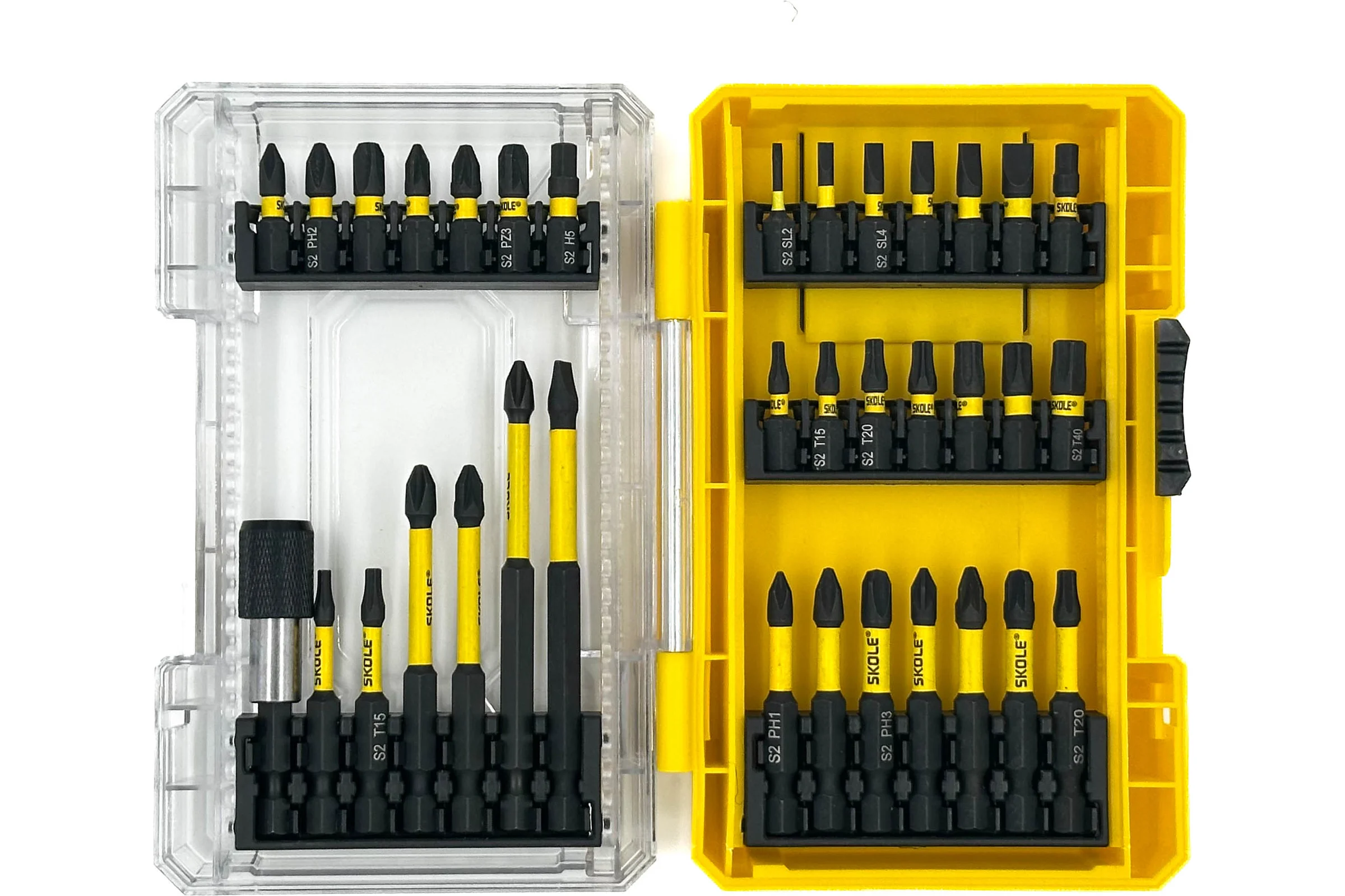 Набор бит SKOLE (BT15) 35PC (35 предметов, S2 сталь) BT15-35PC