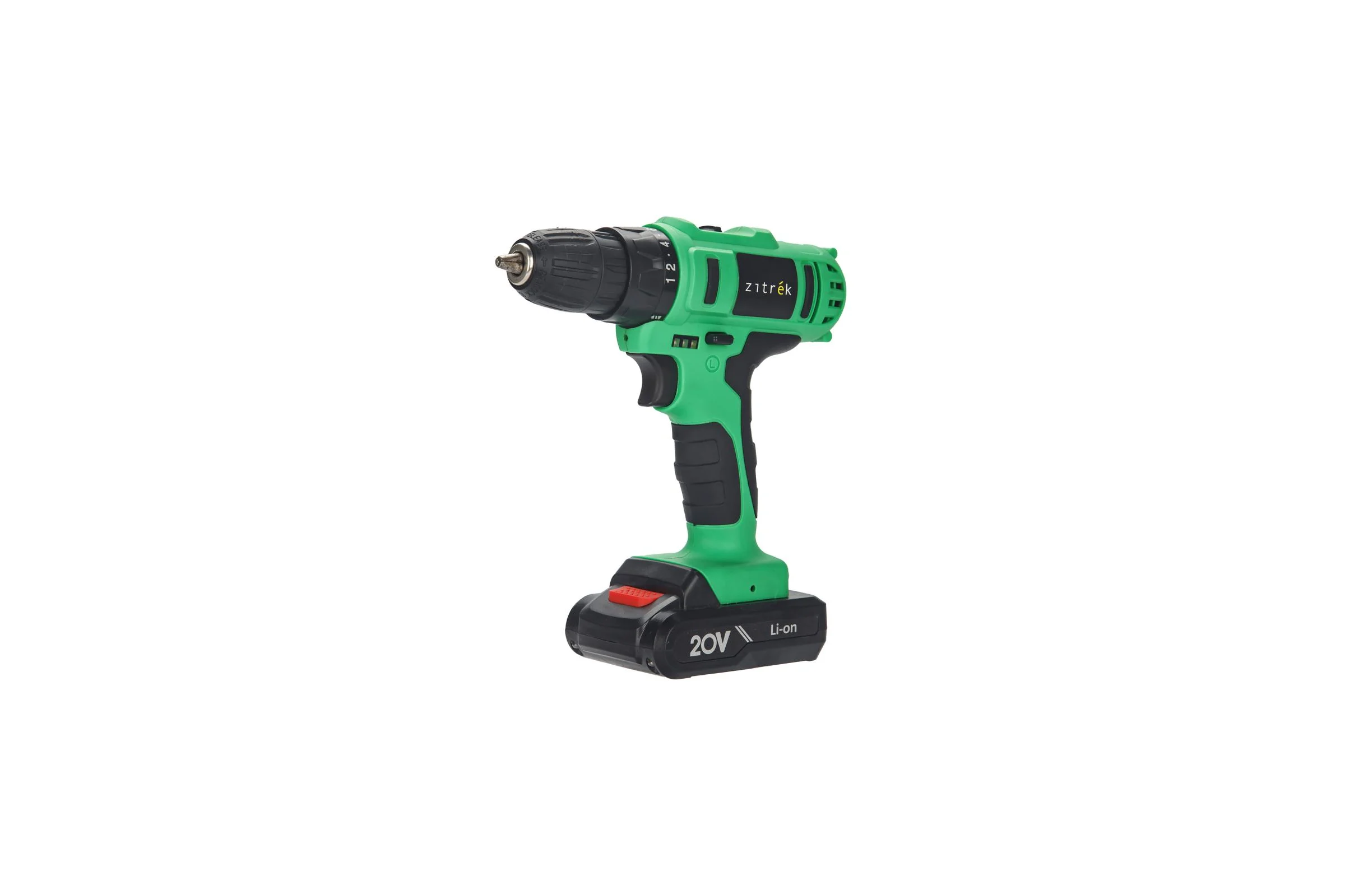 Аккумуляторная дрель-шуруповерт Zitrek Green 20-Li Plus, 20В, 2x2.0 Ач 083-1115