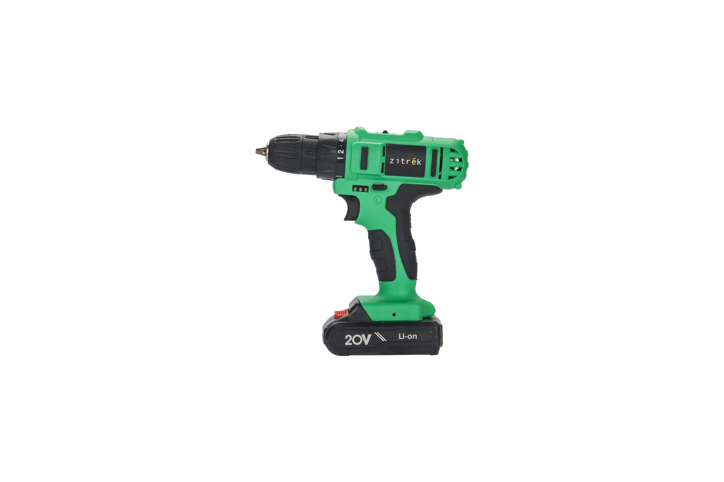 Аккумуляторная дрель-шуруповерт Zitrek Green 20-Li Plus, 20В, 2x2.0 Ач 083-1115