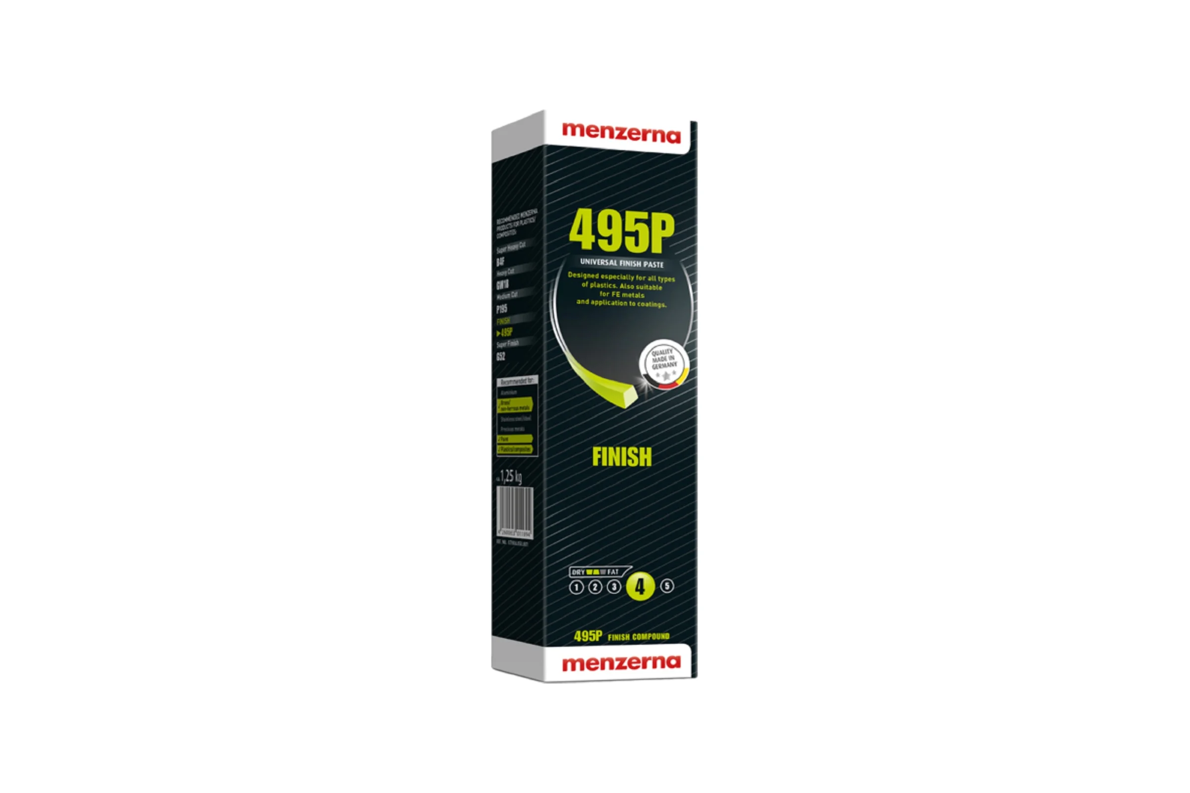 Полировальная паста Menzerna Rapid polishing paste 495 P для полировки металлов, твердых покрытий и жестких лаков 07006.050.001