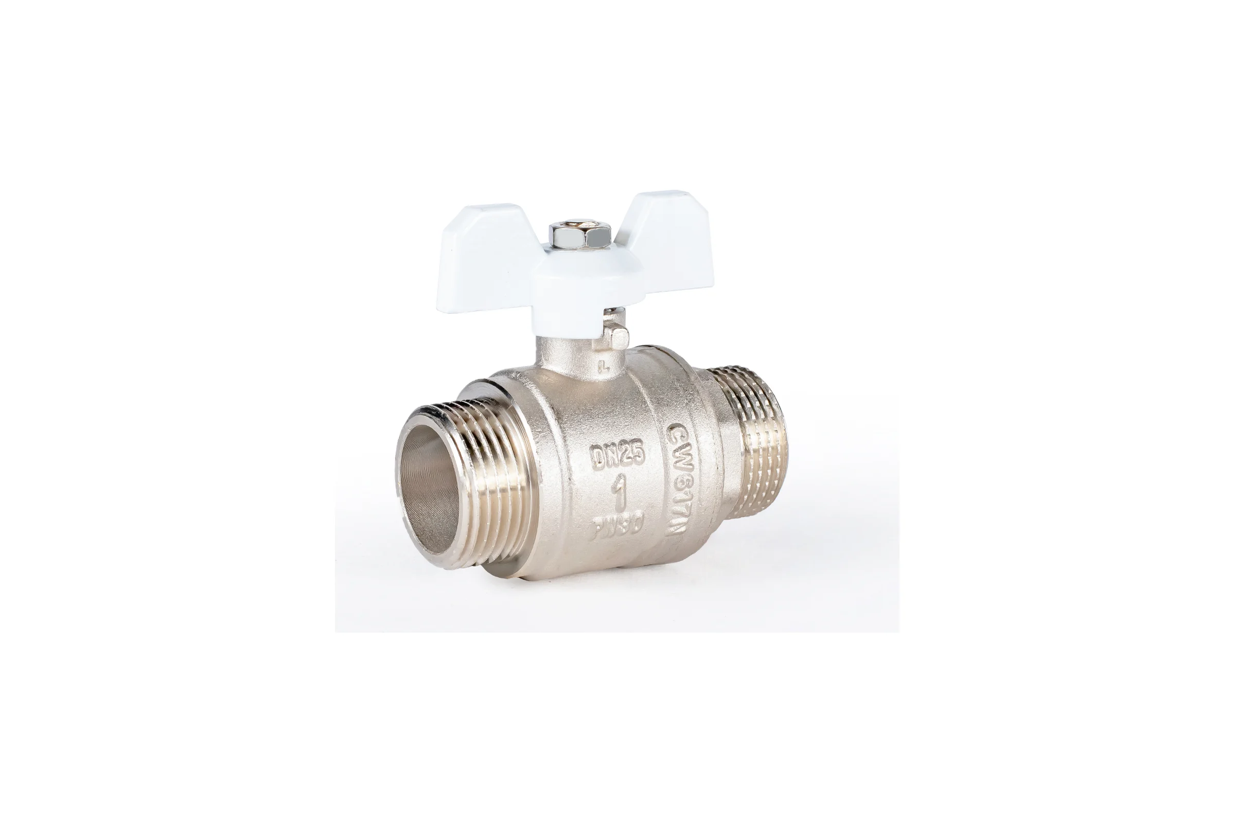 Шаровой кран PROFACTOR PF STANDARD ручка бабочка, н/н 1 дюйм PF FBV 308