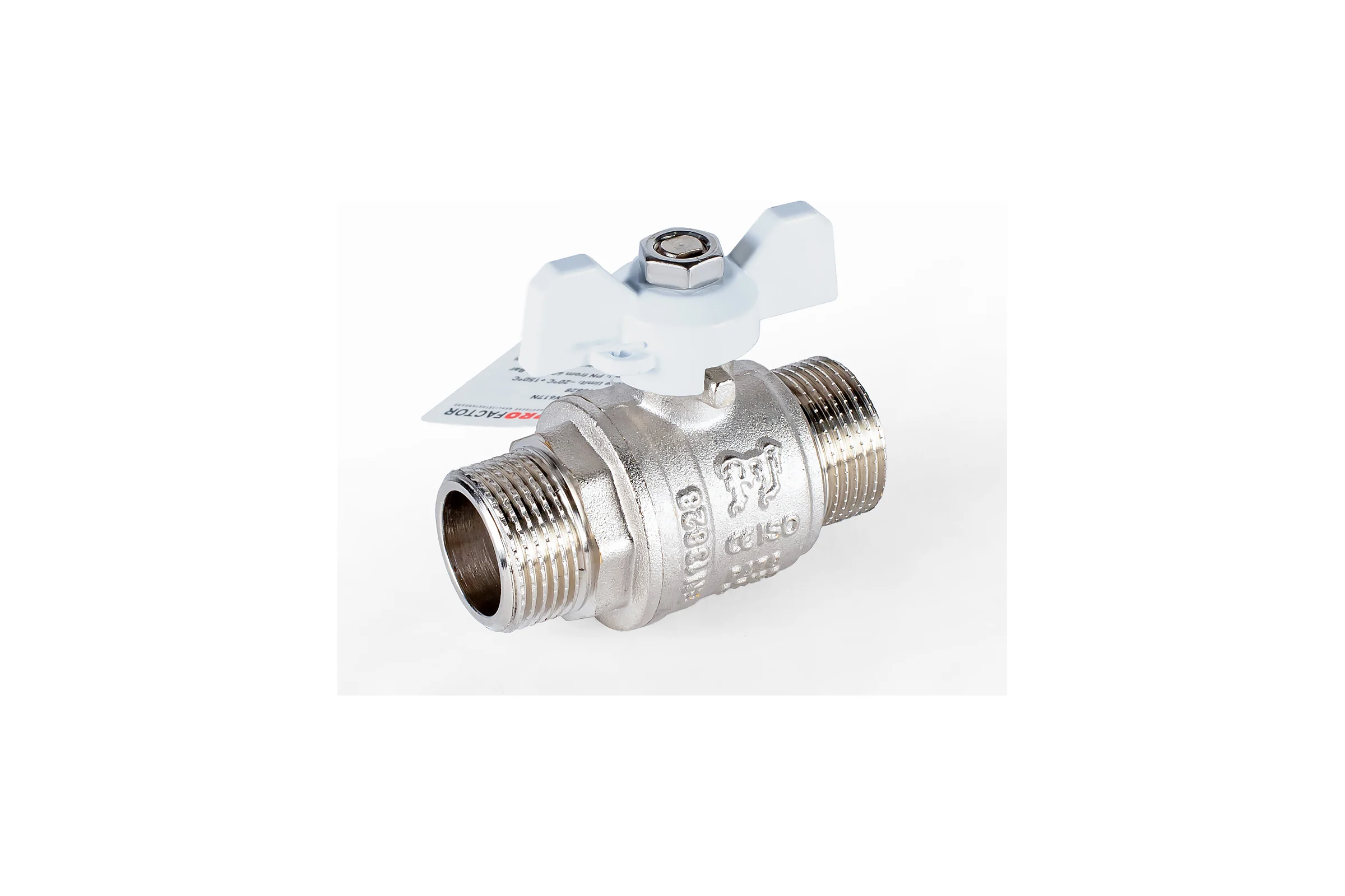 Шаровой кран PROFACTOR PF STANDARD ручка бабочка, н/н 3/4 дюйма PF FBV 307