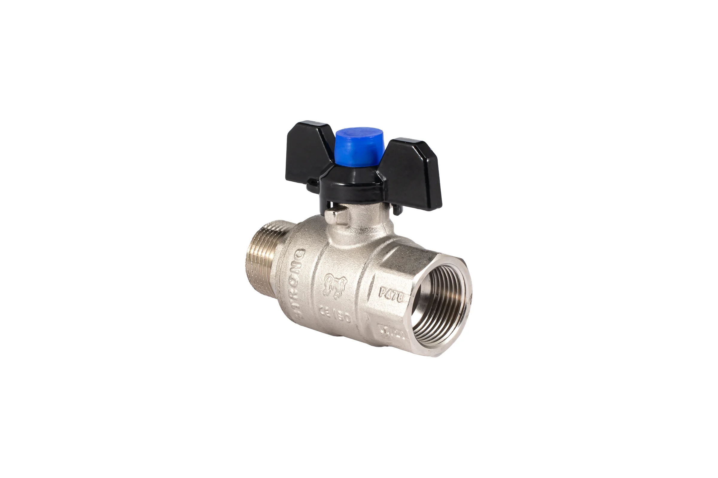 Шаровой кран PROFACTOR PF STRONG ручка бабочка в/н 3/4 дюйма PF FBV 286
