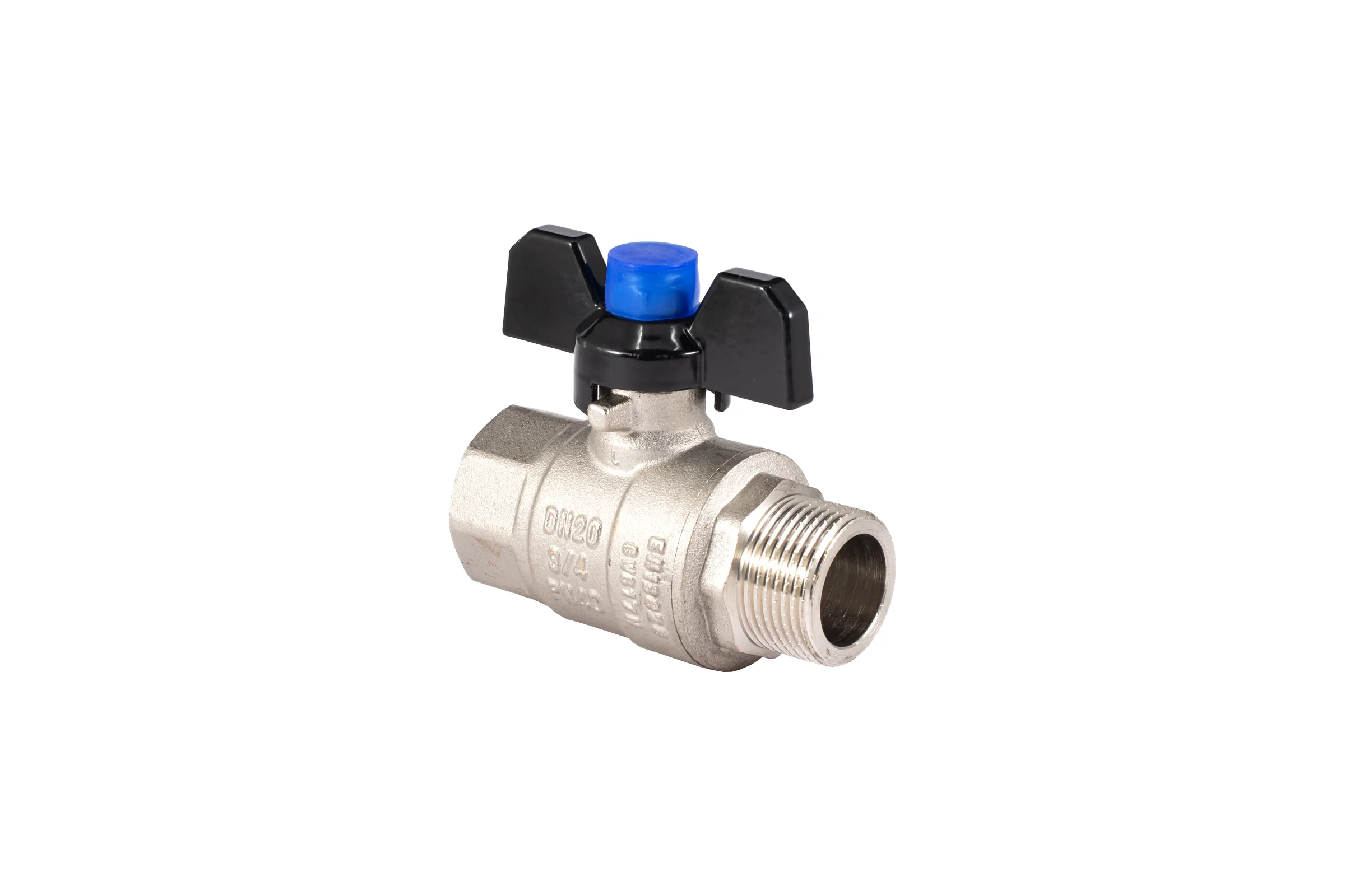 Шаровой кран PROFACTOR PF STRONG ручка бабочка в/н 3/4 дюйма PF FBV 286