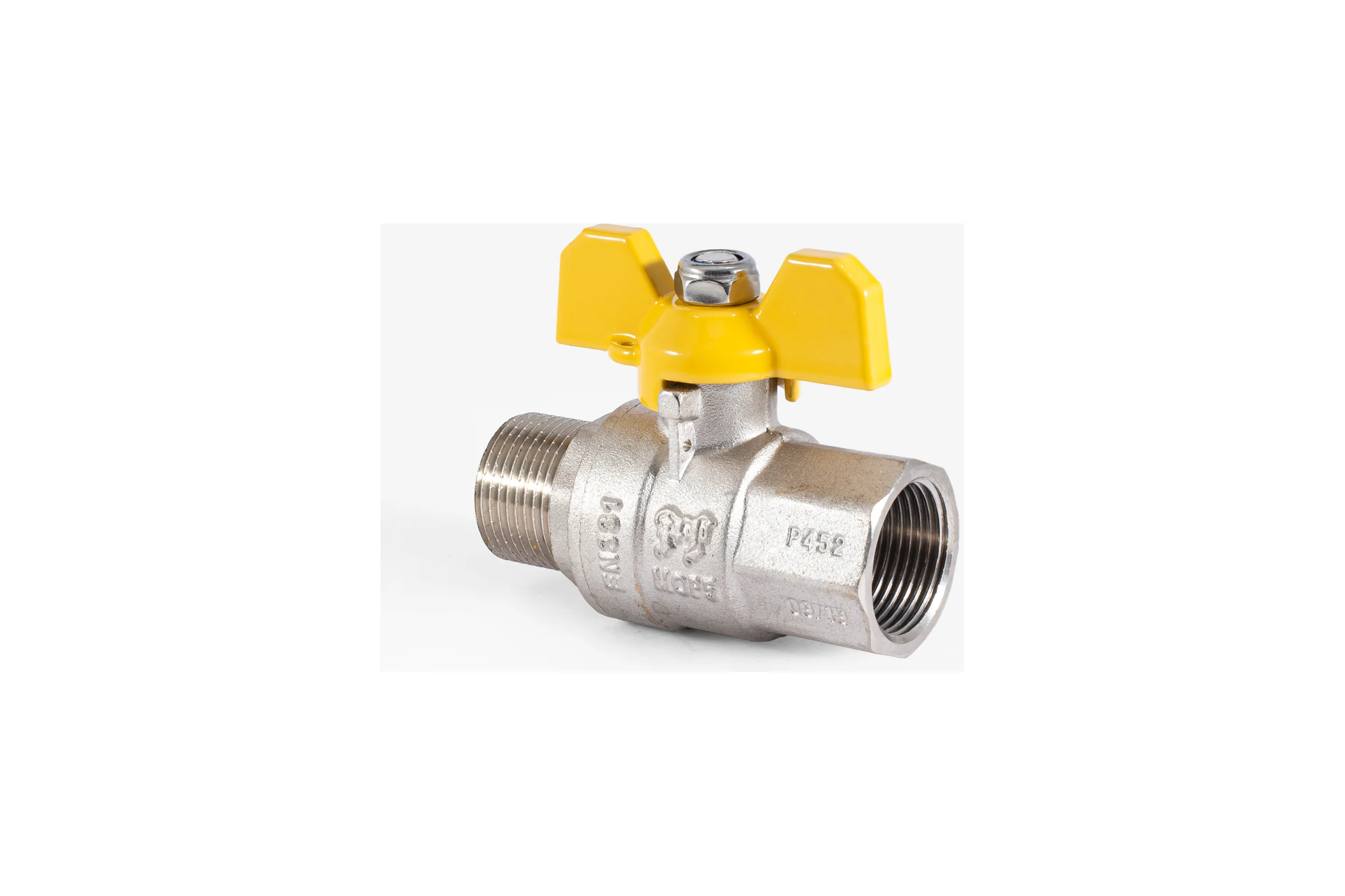 Шаровой кран для газа PROFACTOR PF GAS ручка бабочка, в/н 3/4 дюйма PF GBV 337