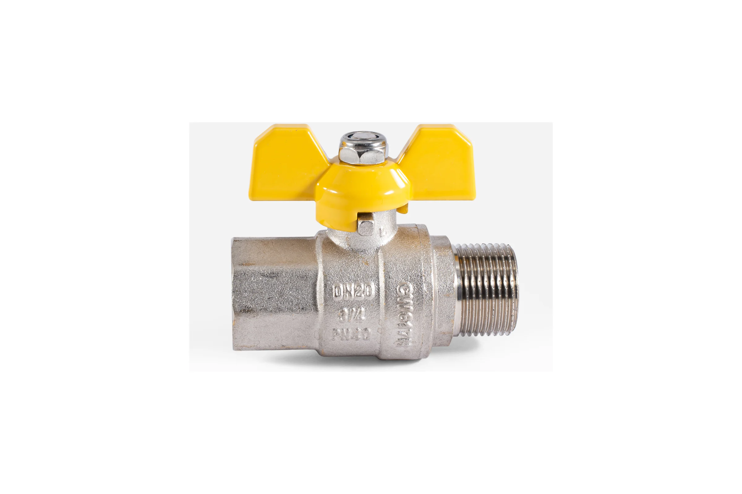 Шаровой кран для газа PROFACTOR PF GAS ручка бабочка, в/н 3/4 дюйма PF GBV 337