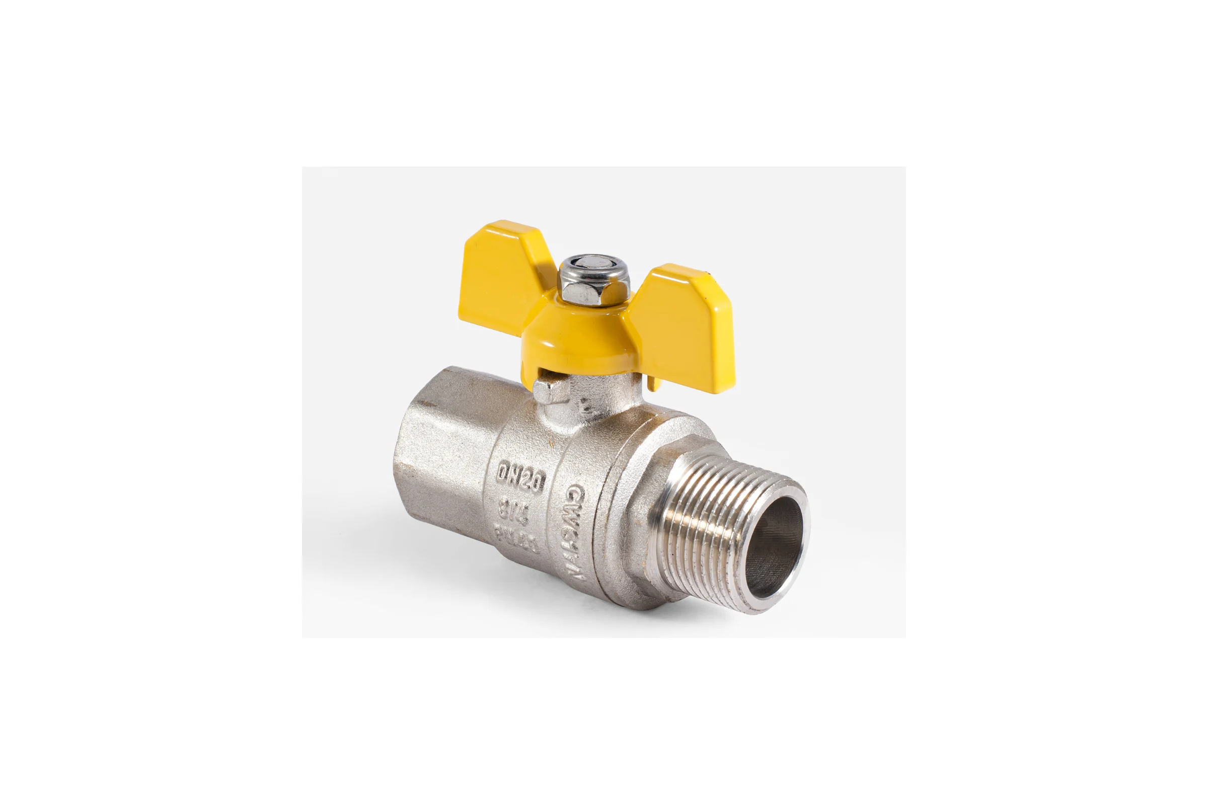 Шаровой кран для газа PROFACTOR PF GAS ручка бабочка, в/н 3/4 дюйма PF GBV 337