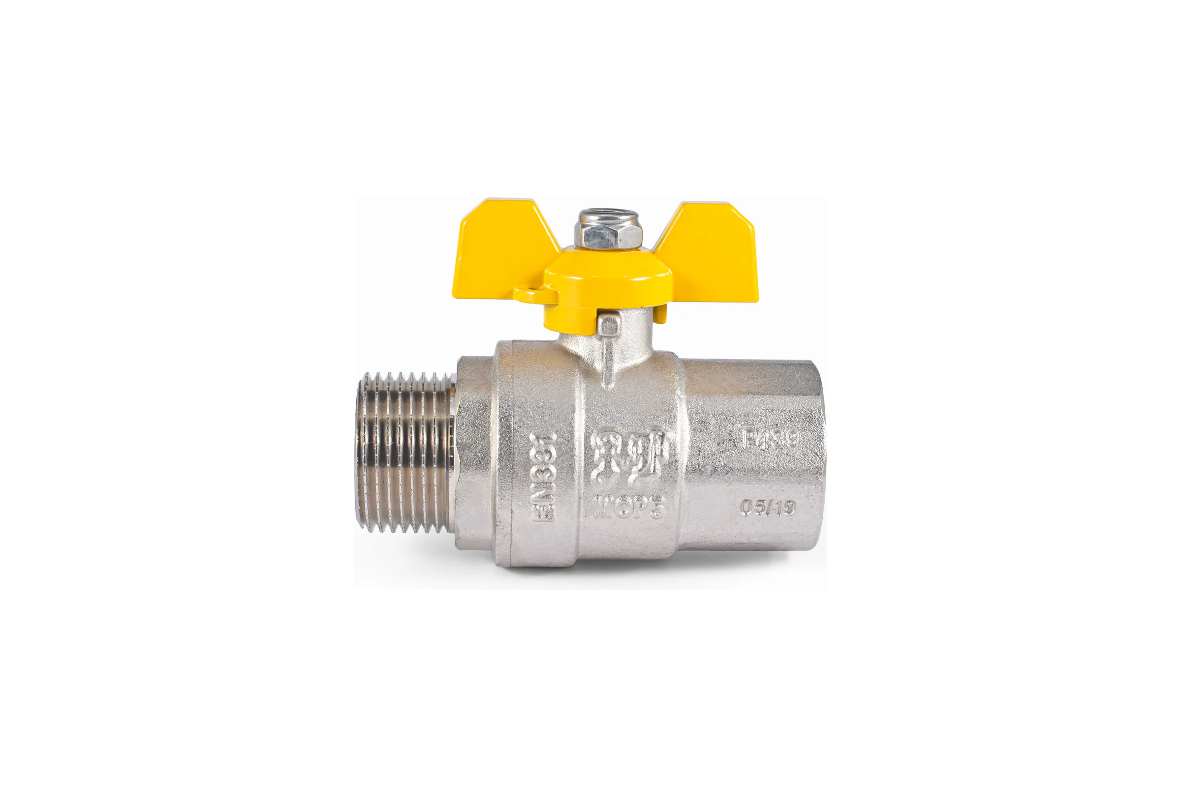 Шаровой кран для газа PROFACTOR PF GAS в/н бабочка 1 дюйм PF GBV 338