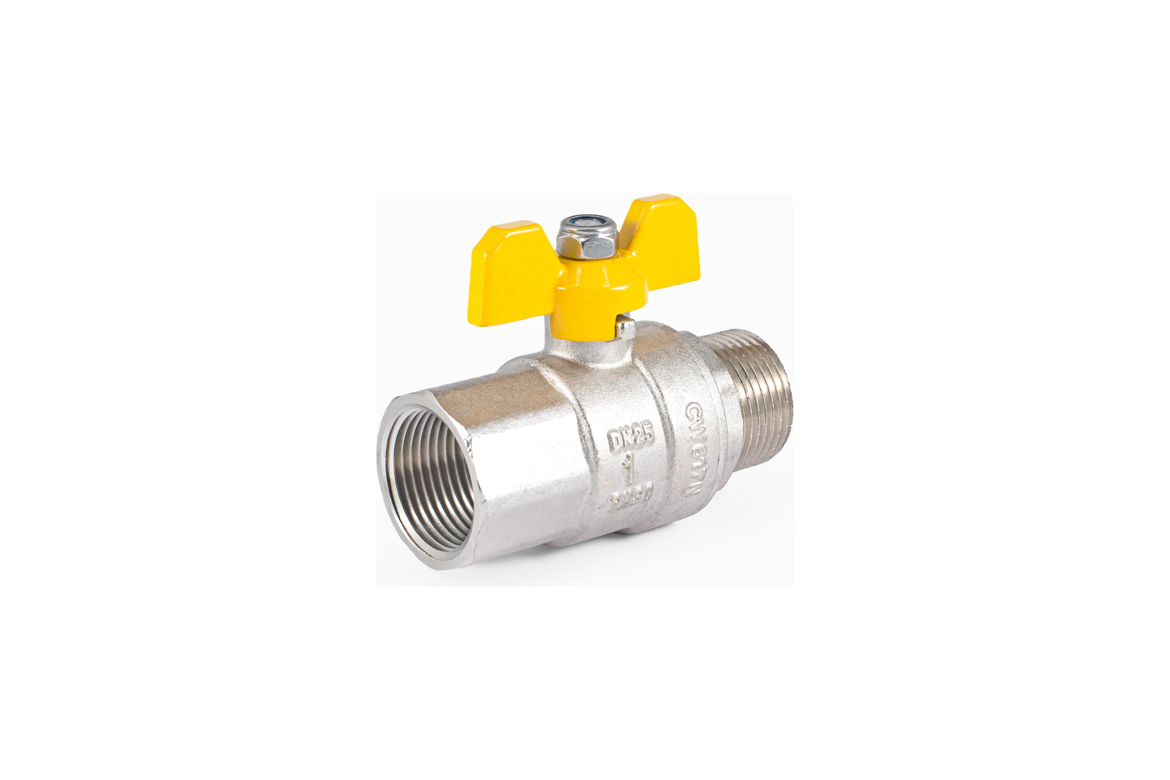 Шаровой кран для газа PROFACTOR PF GAS в/н бабочка 1 дюйм PF GBV 338