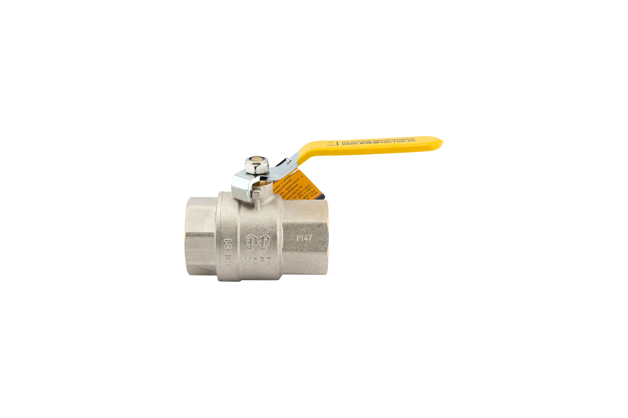 Шаровой кран для газа PROFACTOR PF GAS ручка рычаг, в/в 1 1/2 дюйма PF GBV 343
