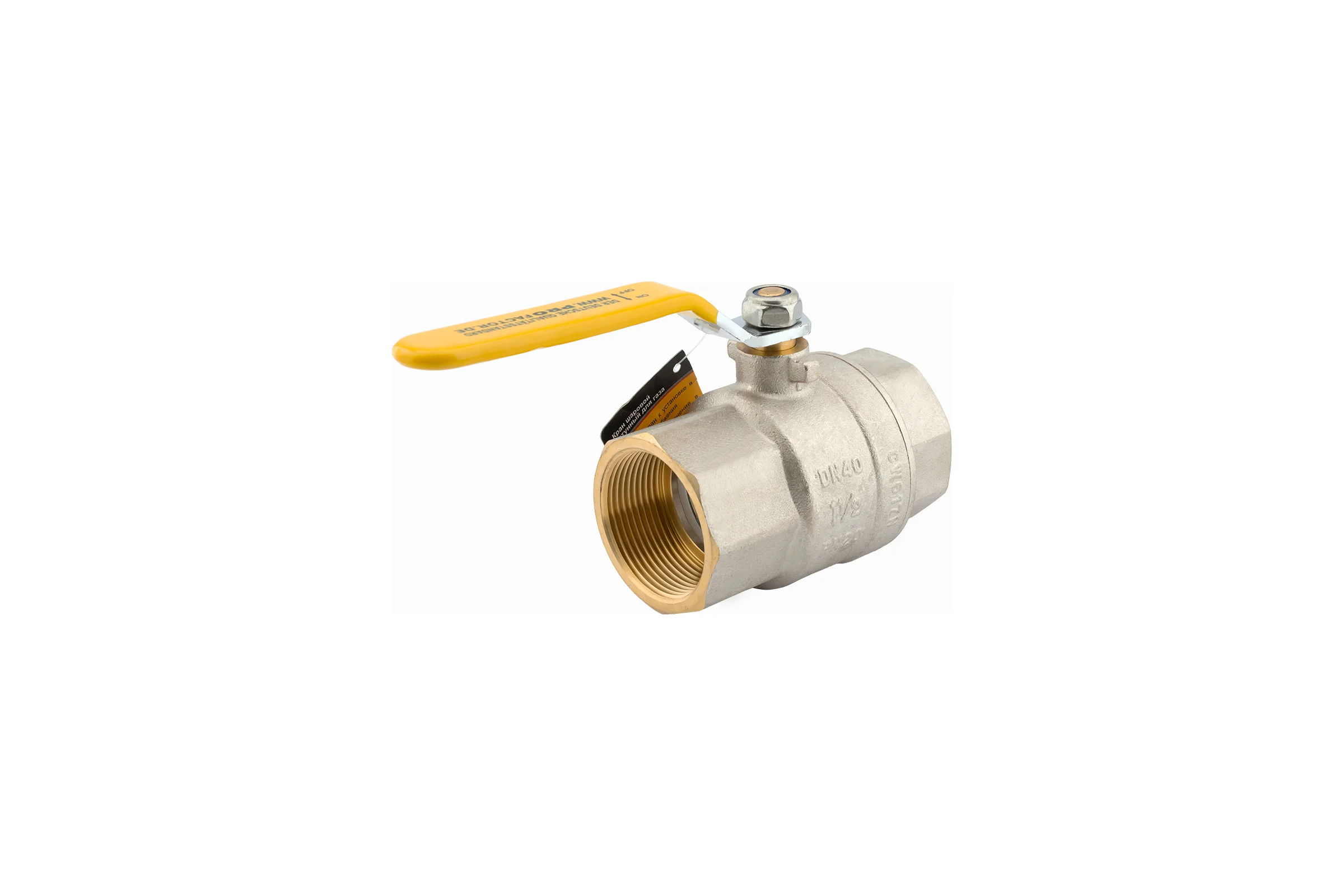 Шаровой кран для газа PROFACTOR PF GAS ручка рычаг, в/в 1 1/2 дюйма PF GBV 343
