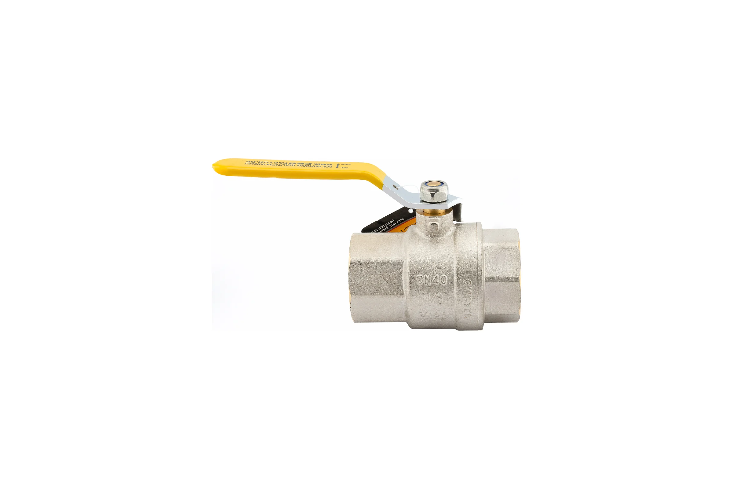 Шаровой кран для газа PROFACTOR PF GAS ручка рычаг, в/в 1 1/2 дюйма PF GBV 343
