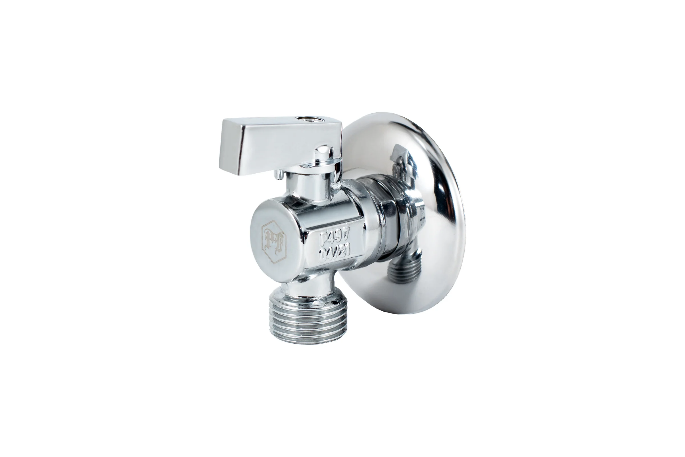 Угловой шаровой кран PROFACTOR PF CHROME ручка флажок, н/н 1/2 дюйма х 1/2 дюйма PF BAV 354