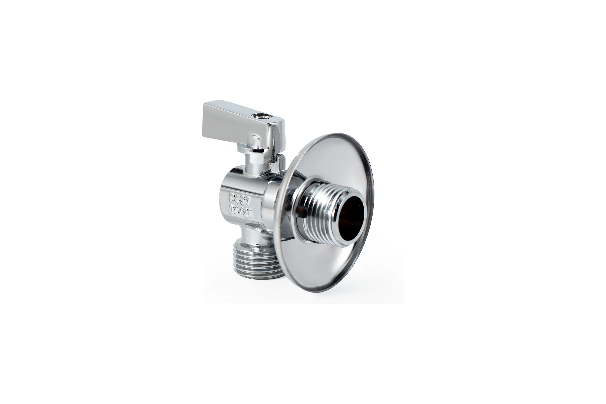 Угловой шаровой кран PROFACTOR PF CHROME ручка флажок, н/н 1/2 дюйма х 1/2 дюйма PF BAV 354