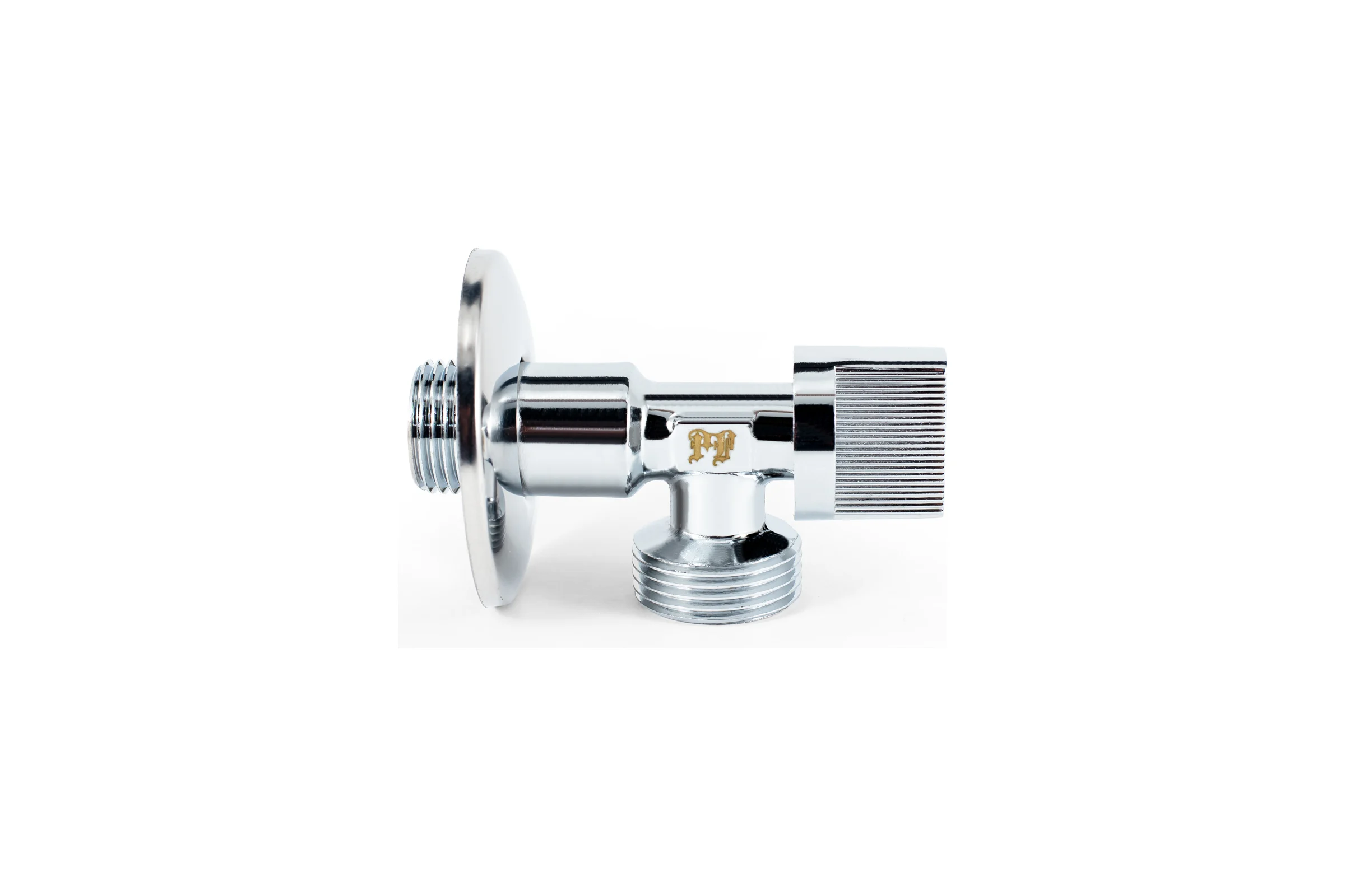 Угловой шаровой кран для бытовой техники PROFACTOR PF CHROME н/н 1/2 дюйма х 3/4 дюйма PF BAV 358
