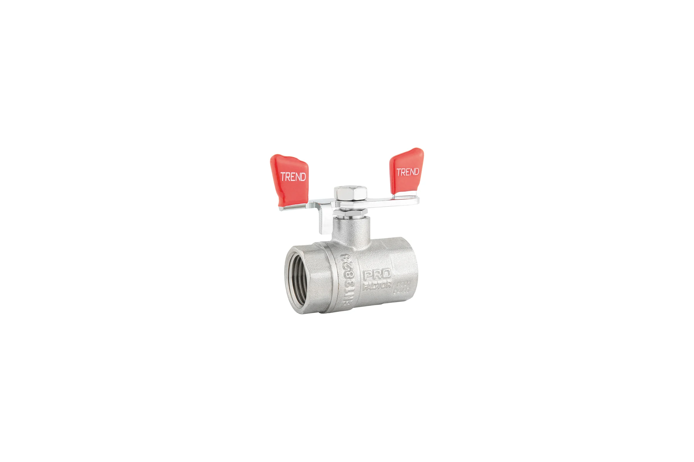 Шаровой кран PROFACTOR PF TREND в/в ручка бабочка 1 дюйм PF FBV 902