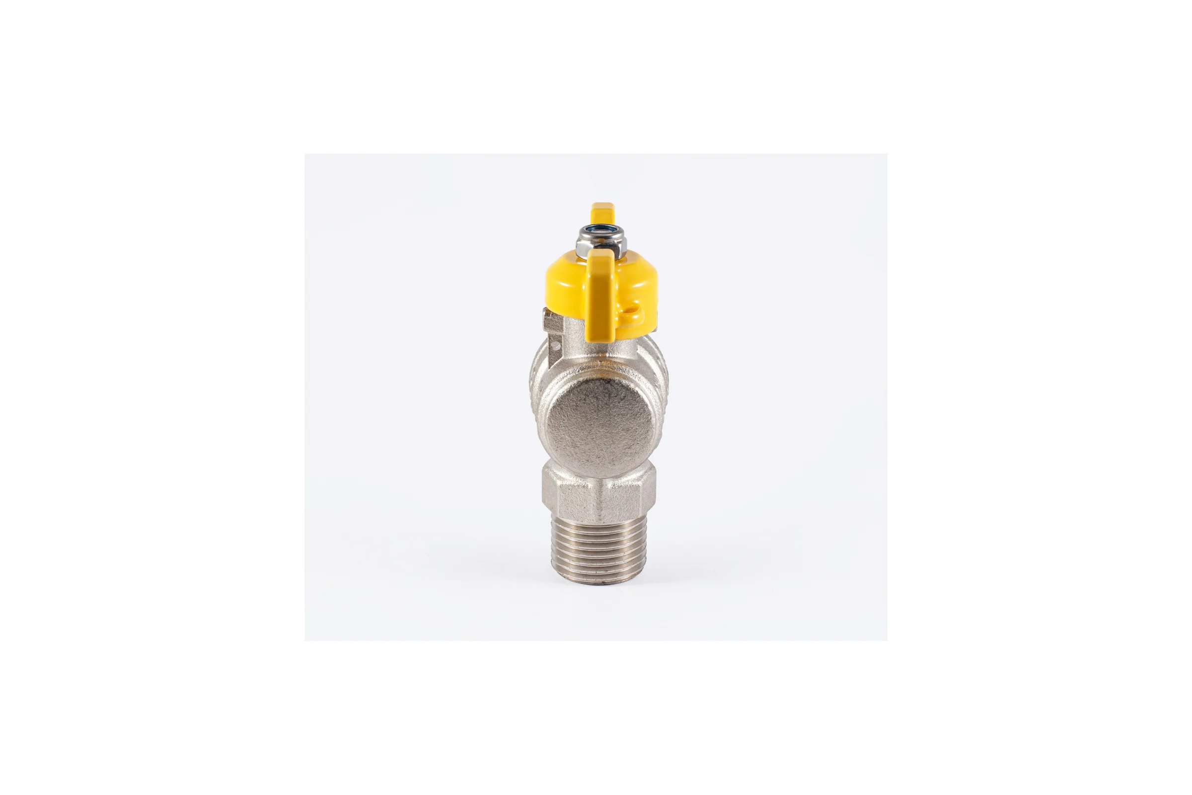 Шаровой кран PROFACTOR угловой для газа PF GAS ручка бабочка, н/н 1/2 дюйма PF GBV 336M