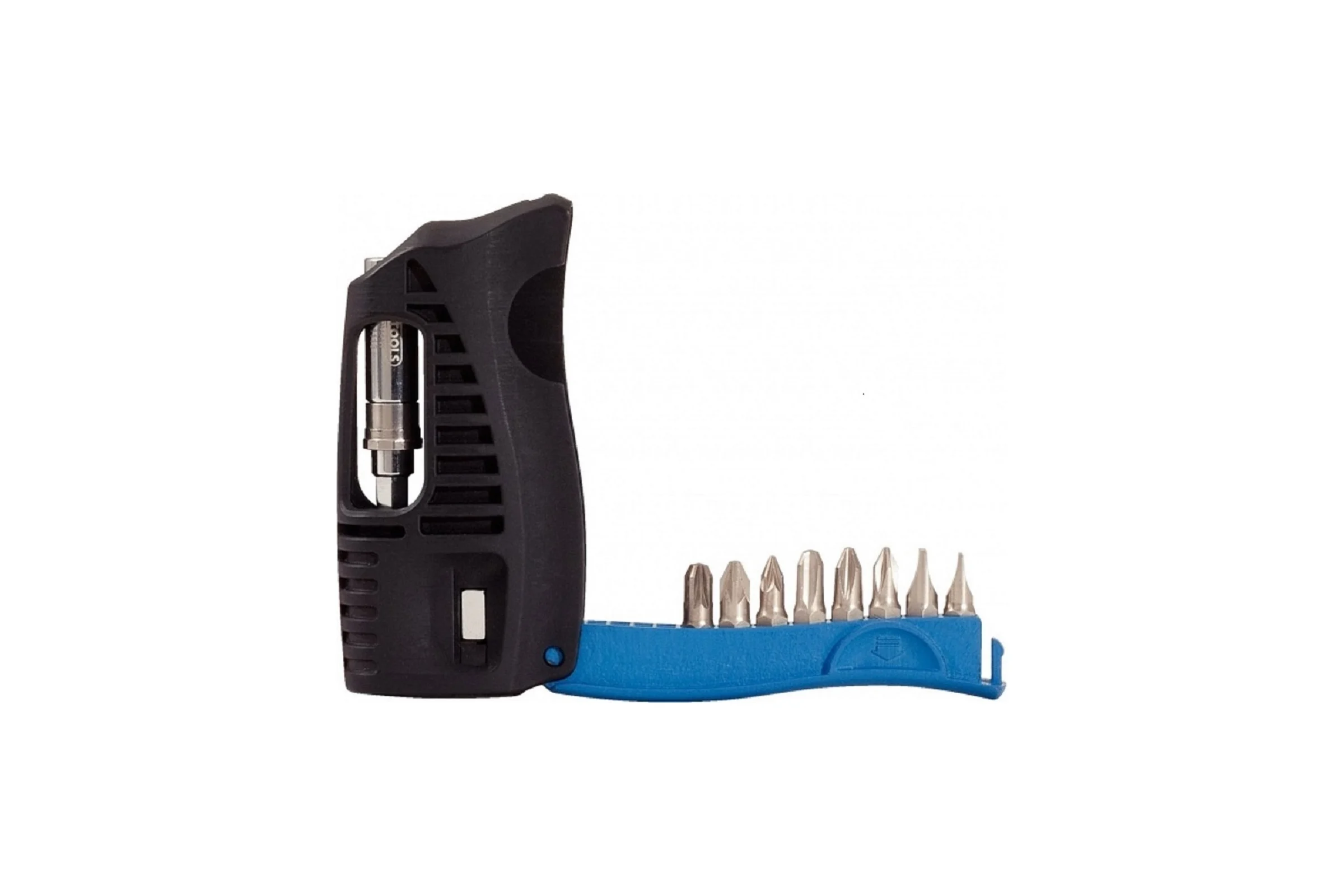 Набор бит с отверткой KS Tools SL, PH, PZ 1/4" реверсивная трещотка, складывающийся 918.2850