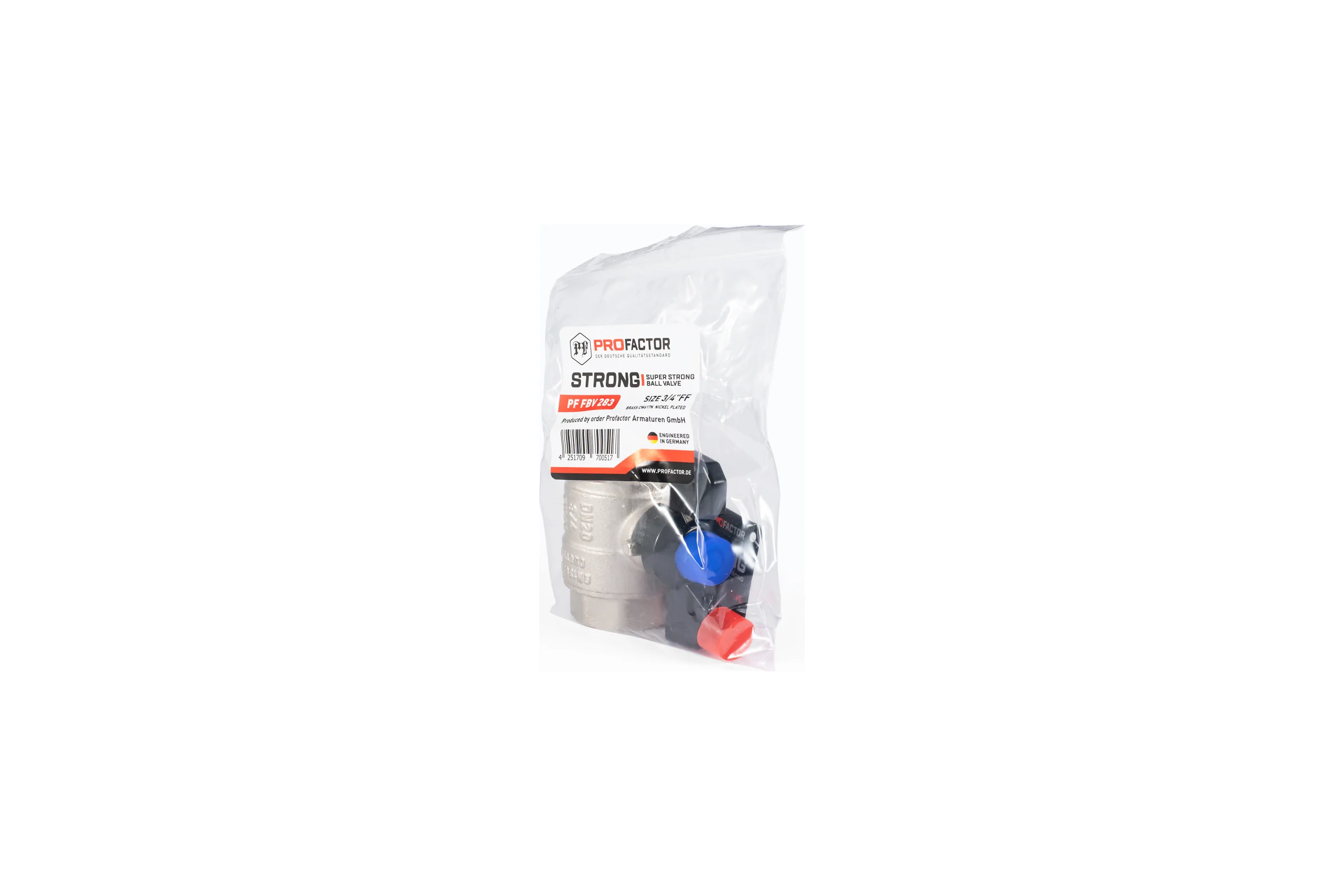 Шаровой кран PROFACTOR PF STRONG ручка бабочка, в/в 3/4 дюйма PF FBV 283