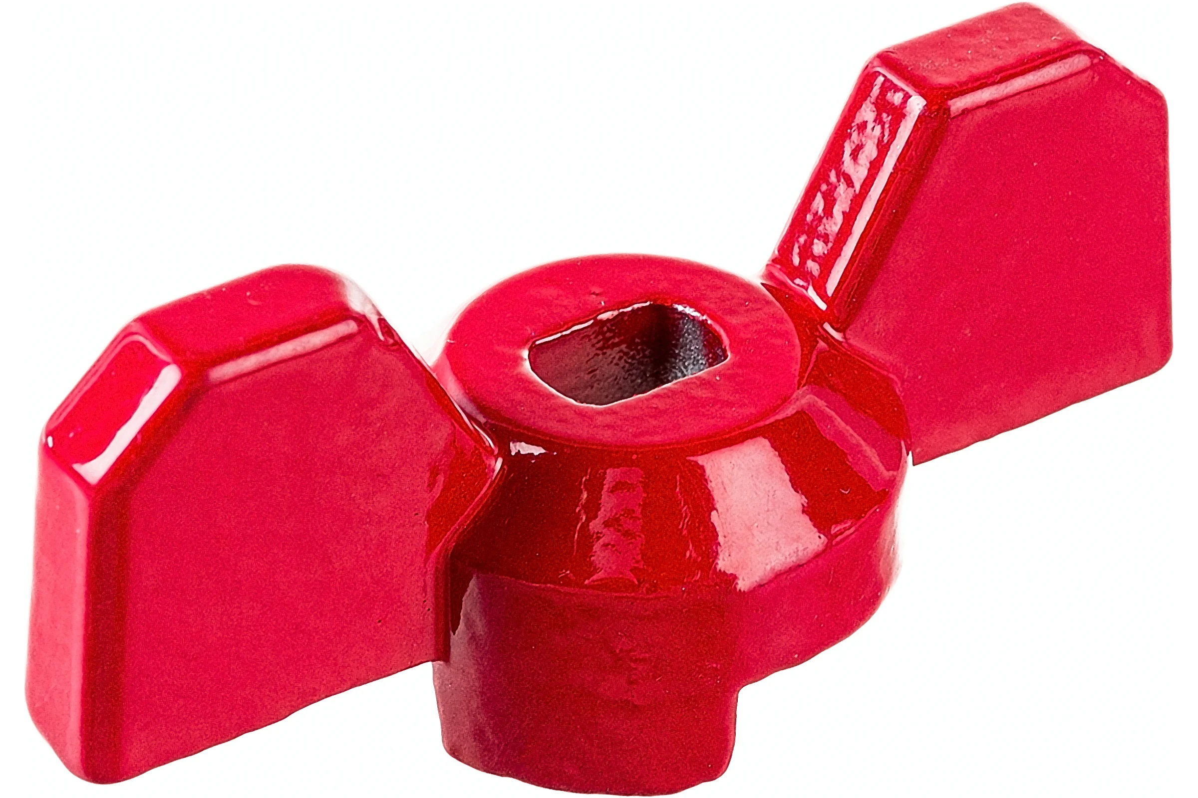 Рукоятка для шарового крана PROFACTOR PF STANDARD бабочка, красный/синий пара 1" PF FBV 2525WH